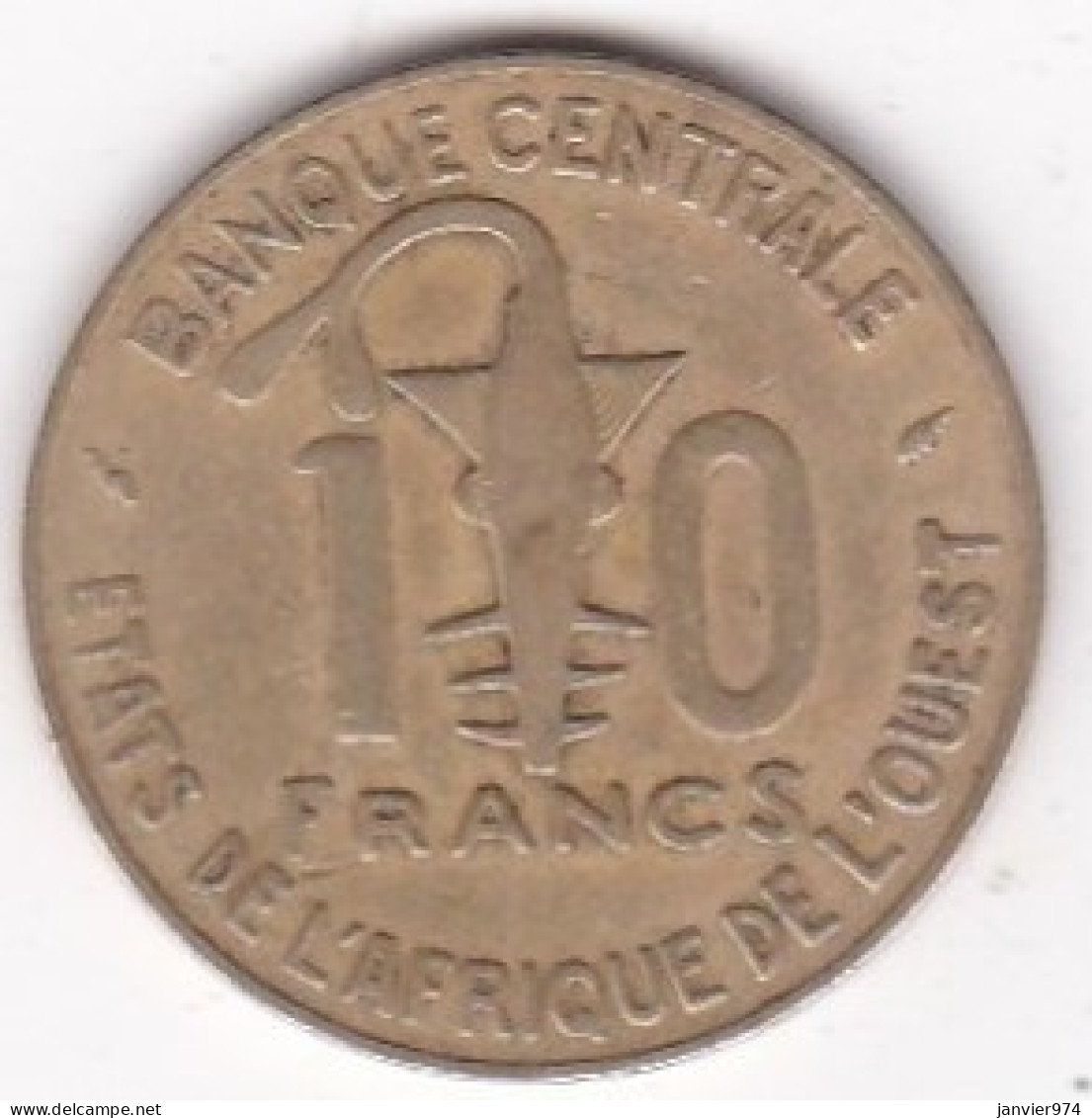 États De L'Afrique De L'Ouest 10 Francs 1987 FAO , En Bronze Aluminium, KM# 10 - Other - Africa