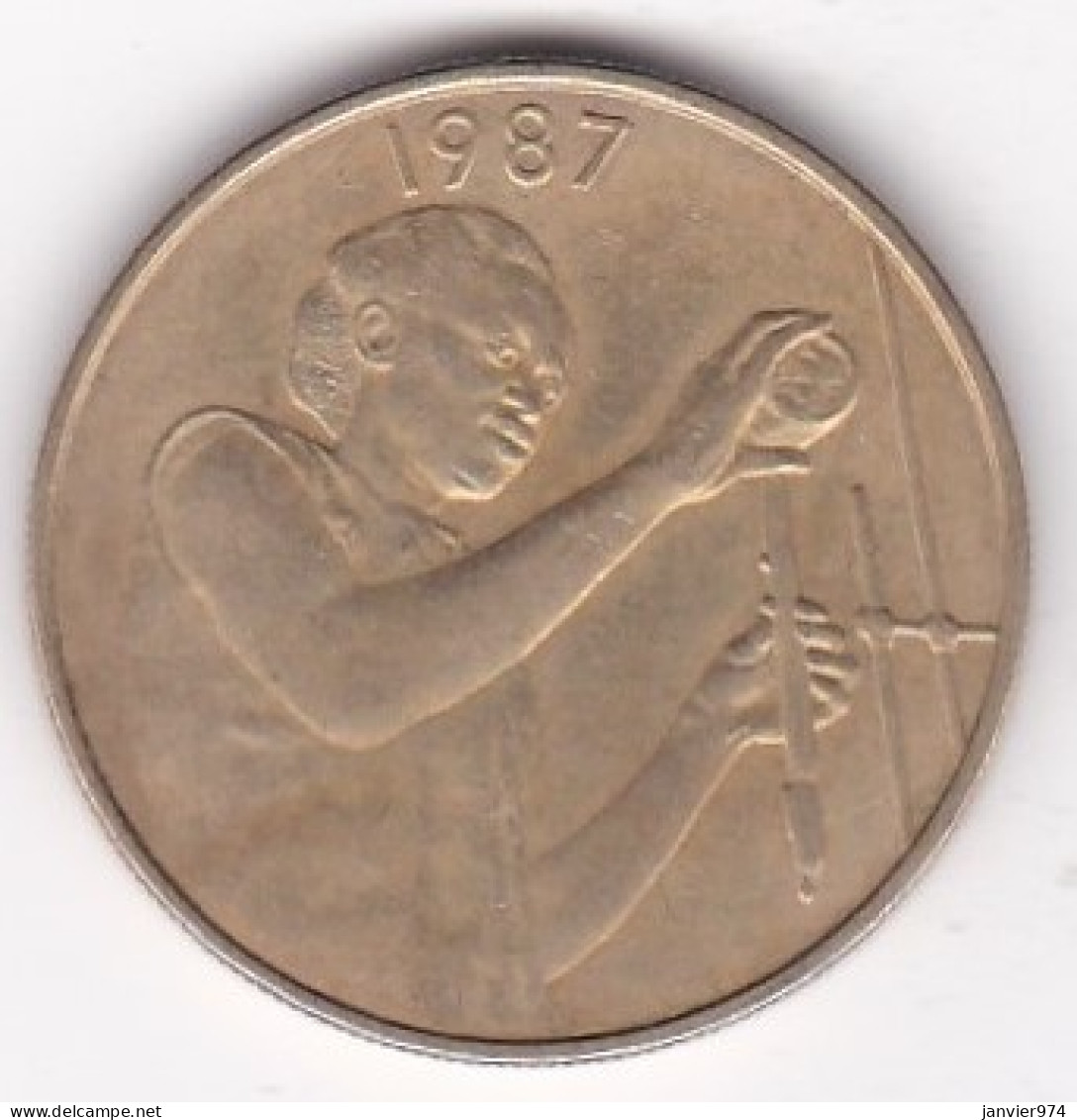 États De L'Afrique De L'Ouest 25 Francs 1987 FAO , En Bronze Aluminium, KM# 9 - Andere - Afrika