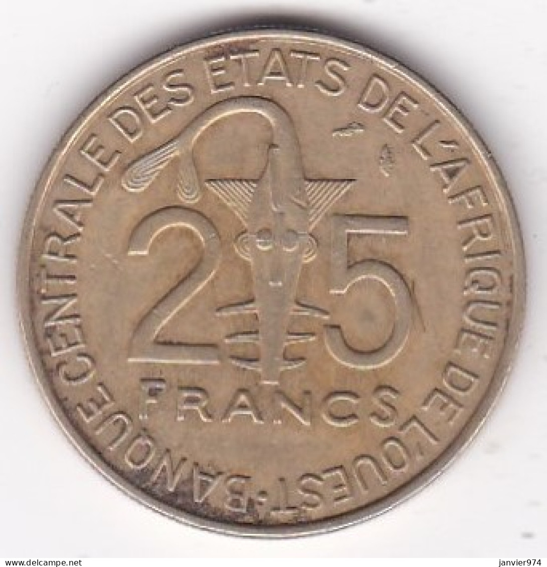 États De L'Afrique De L'Ouest 25 Francs 1987 FAO , En Bronze Aluminium, KM# 9 - Sonstige – Afrika