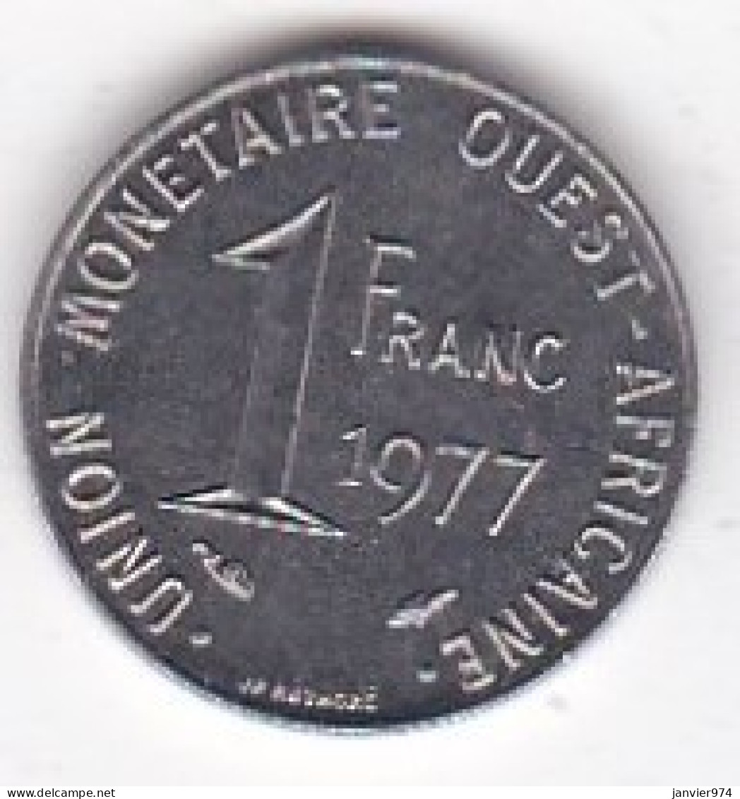 États De L'Afrique De L'Ouest 1 Franc 1977 , En Acier, KM# 8 - Otros – Africa