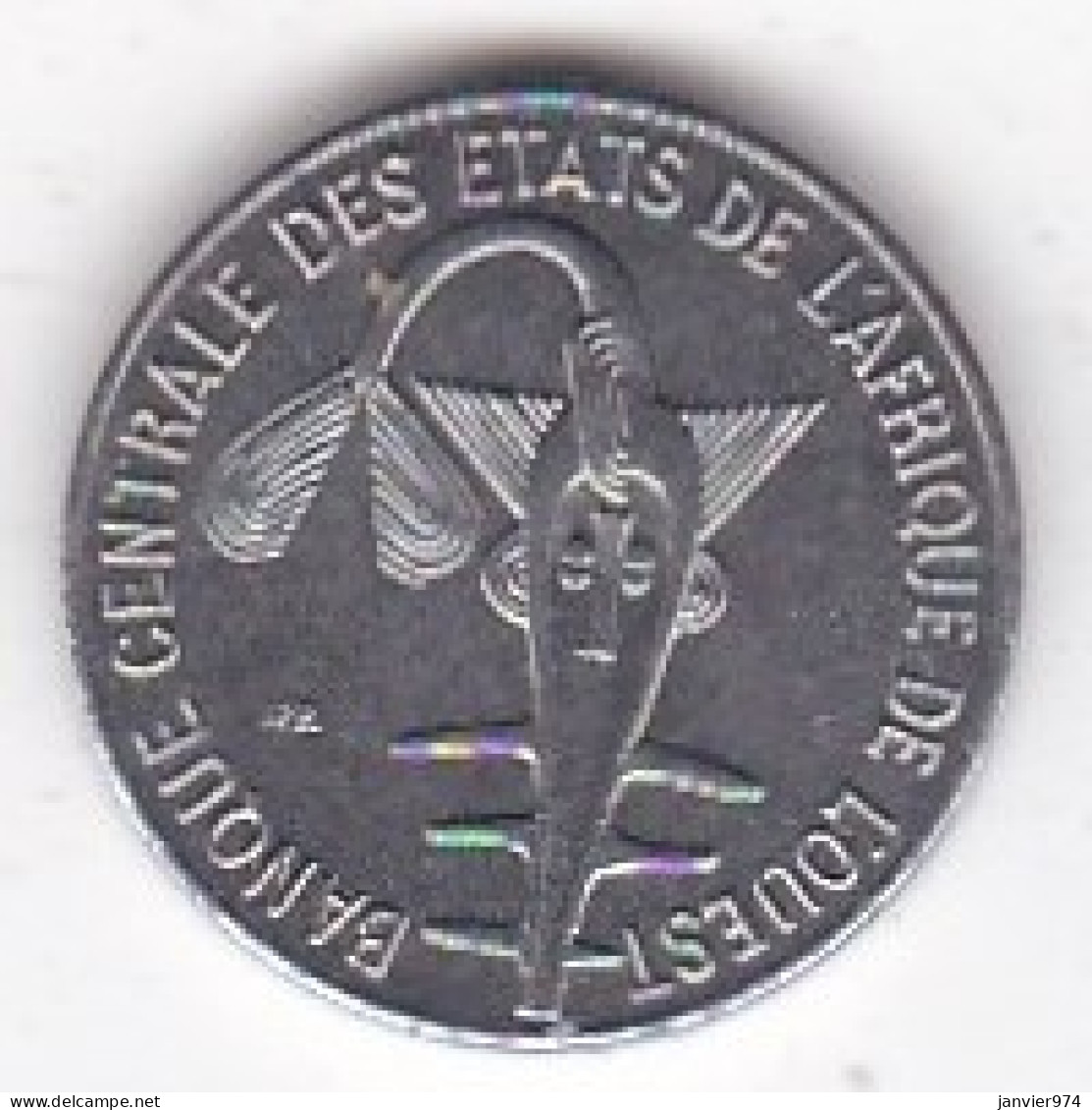 États De L'Afrique De L'Ouest 1 Franc 1977 , En Acier, KM# 8 - Autres – Afrique