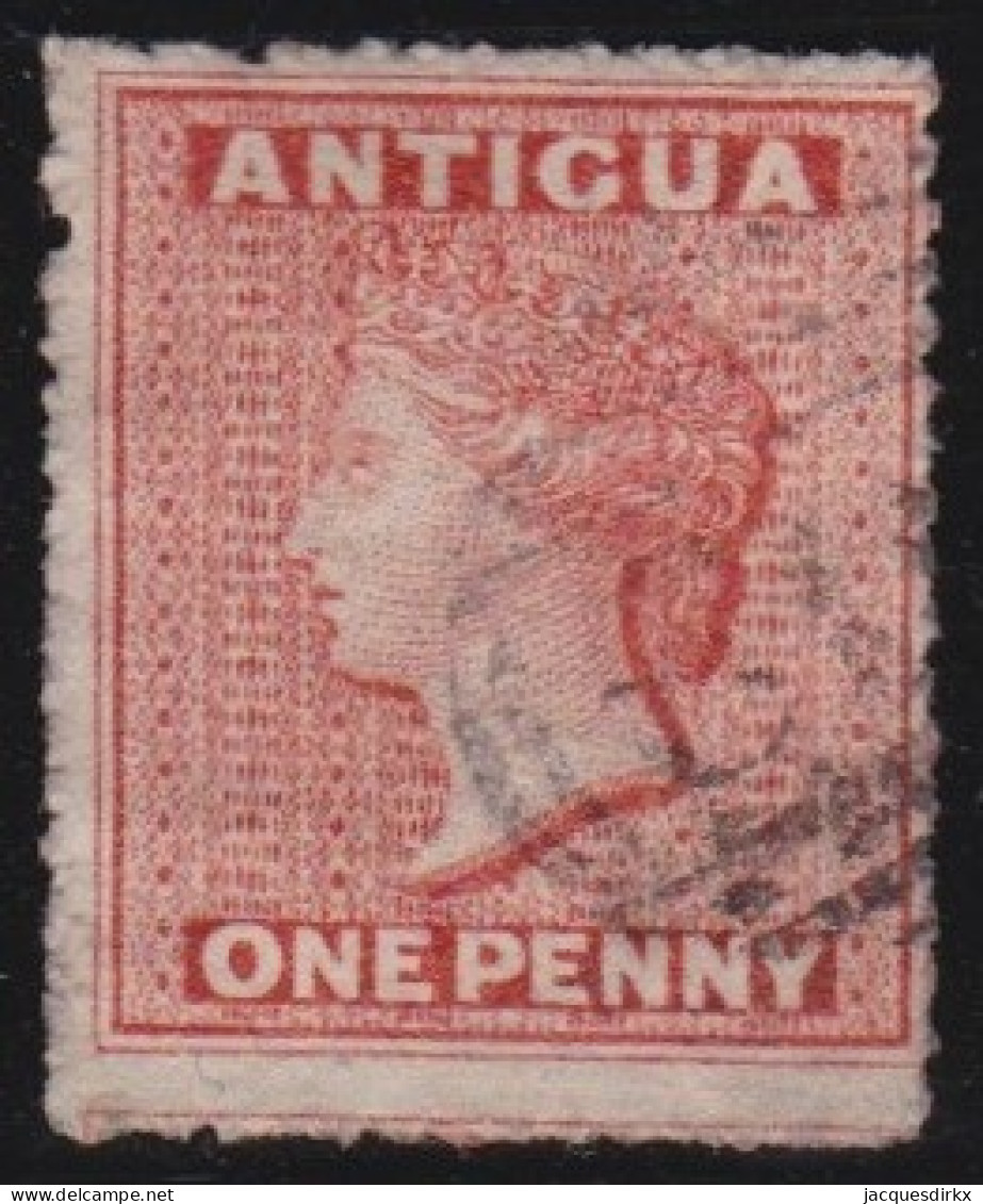 Antigua    .    SG    .   7b    (2 Scans)  .  Wm Sideways   .     O      .    Cancelled - 1858-1960 Kronenkolonie