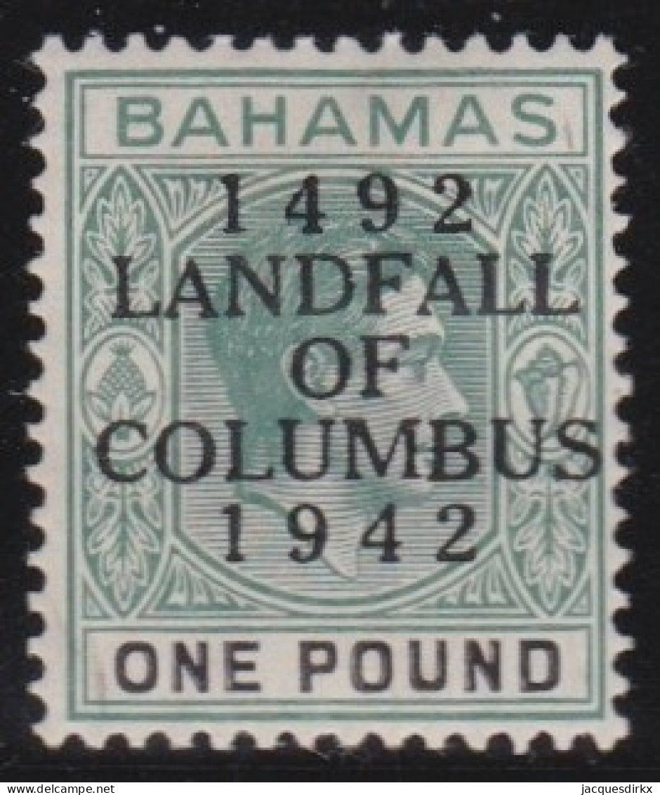 Bahamas     .    SG    .   175 Thick Paper  (2 Scans)       .     *      .    Mint-hinged - 1859-1963 Crown Colony