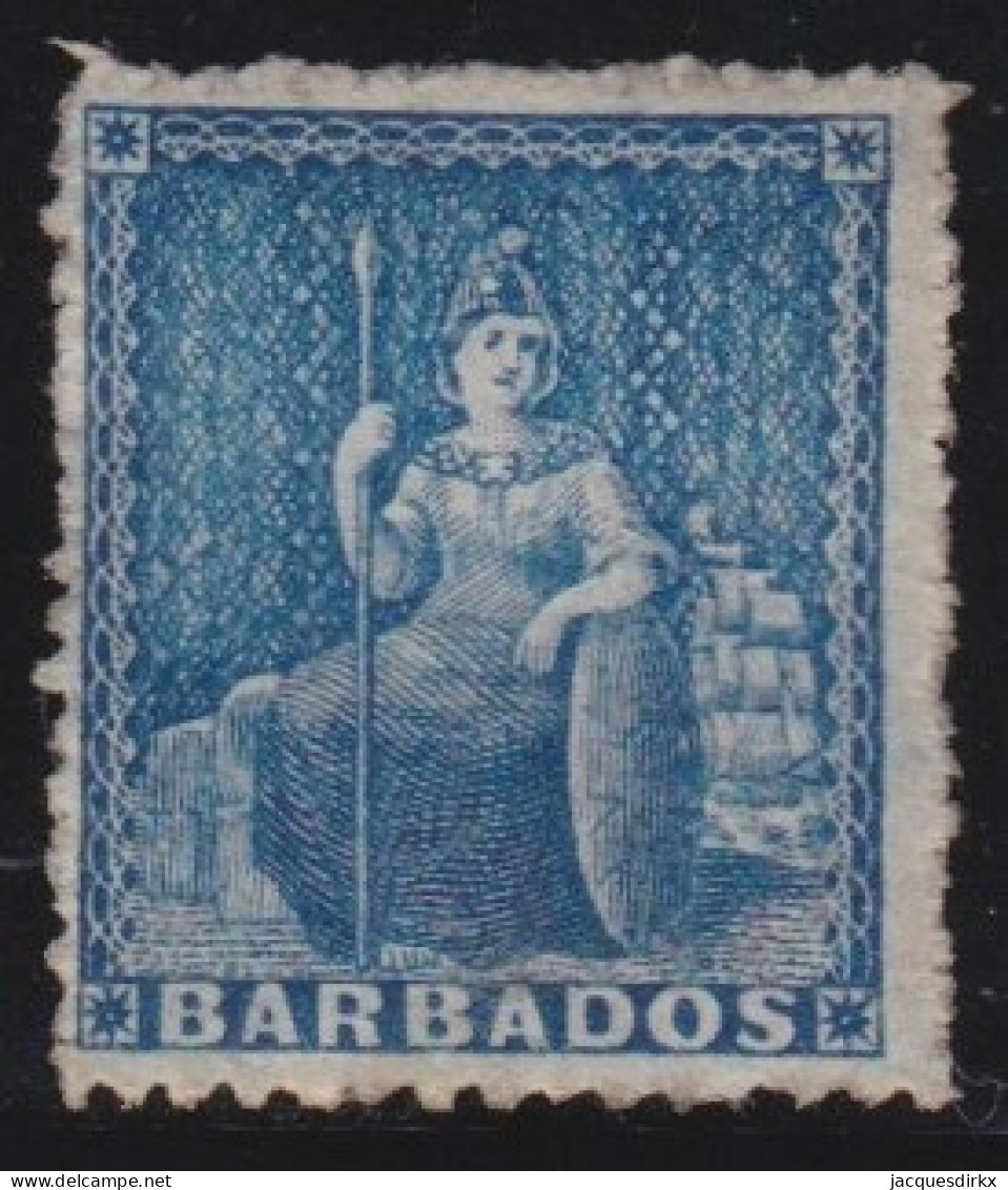 Barbados    .    SG    .    24       .     (*)      .    Without Gum - Barbados (...-1966)