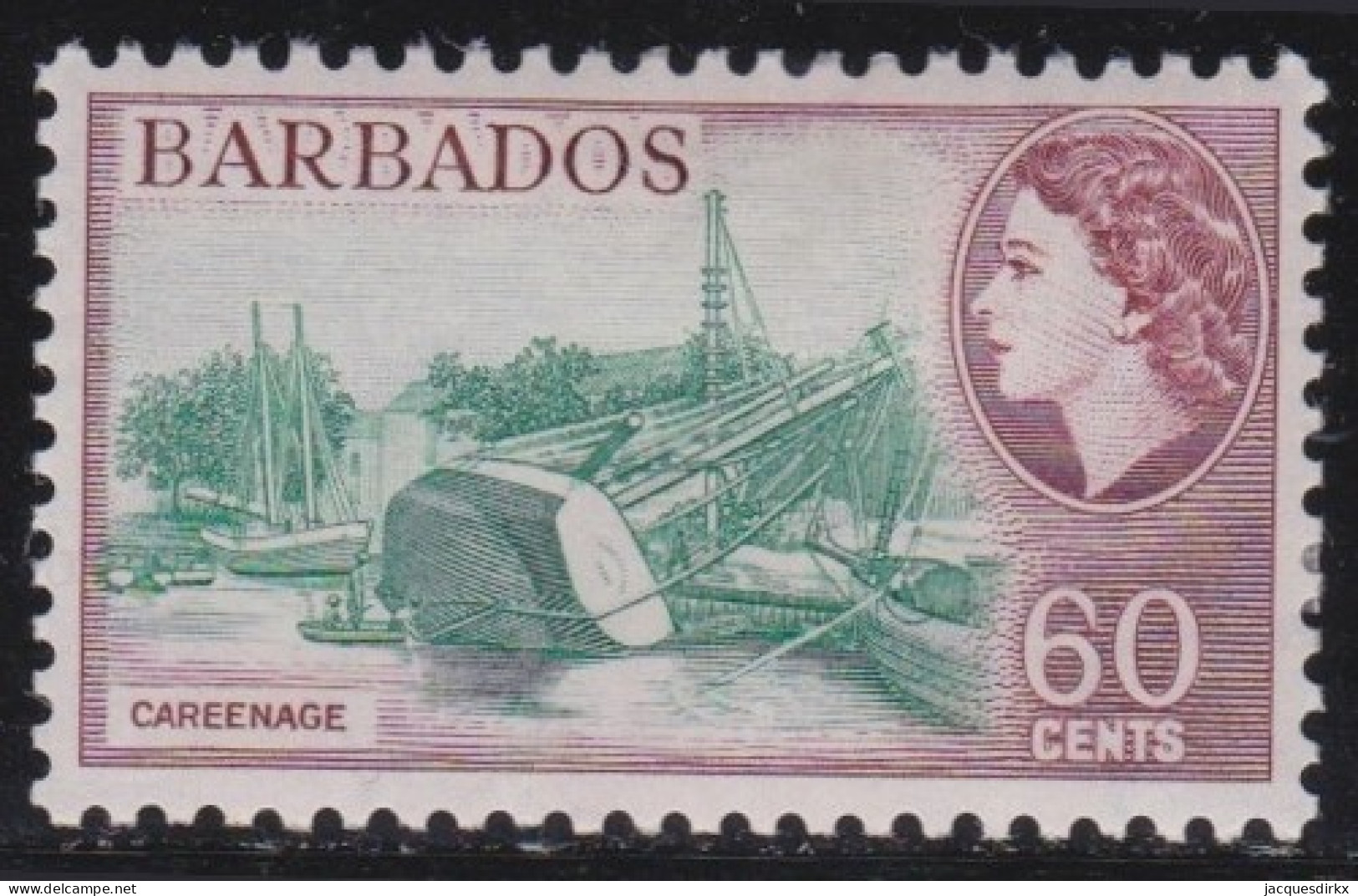 Barbados    .    SG    .   318   .    CA       .     *      .   Mint-hinged - Barbades (...-1966)