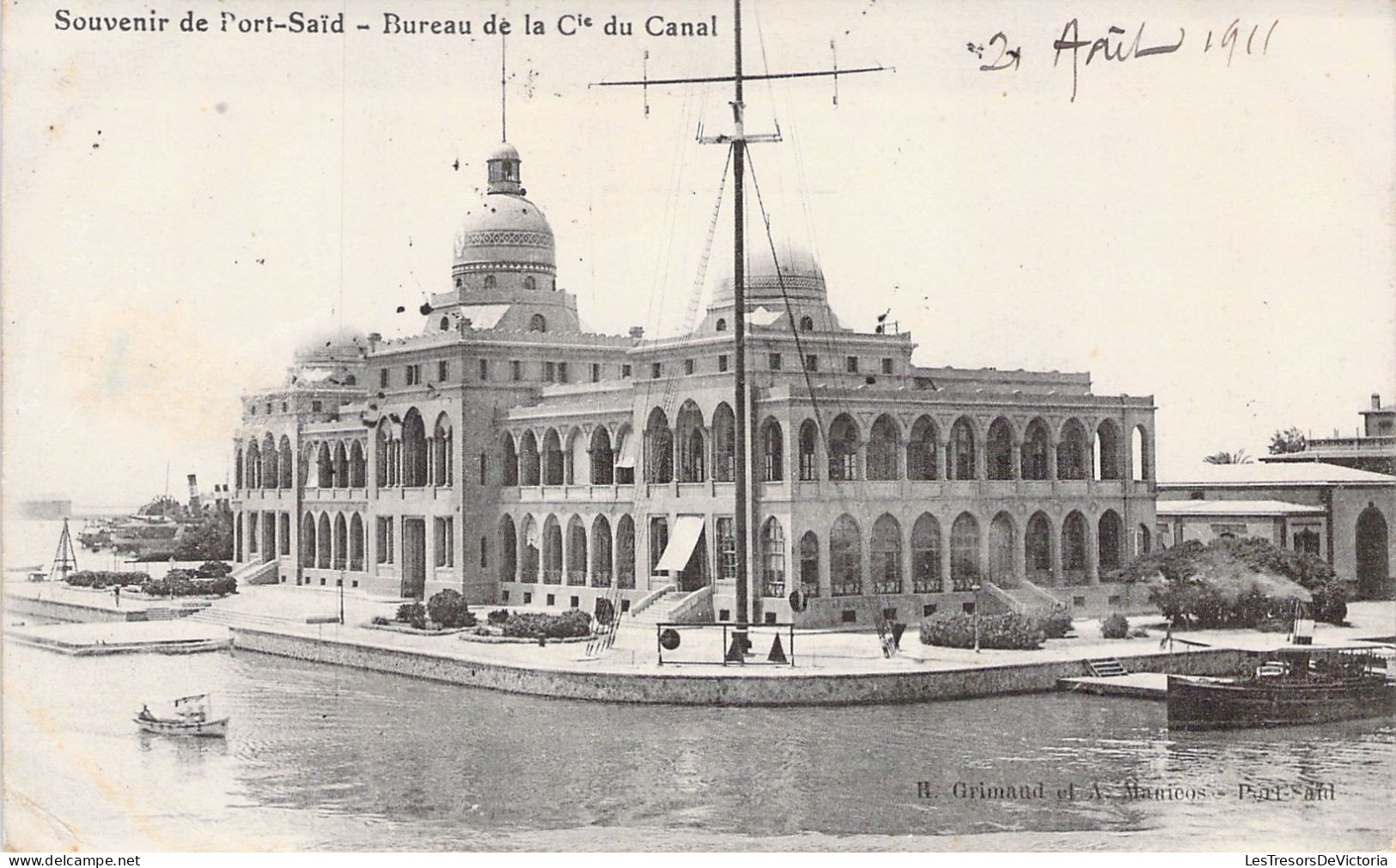 EGYPTE - Souvenir De Port Saïd - Bureau De La Cie Du Canal - Carte Postale Ancienne - Puerto Saíd