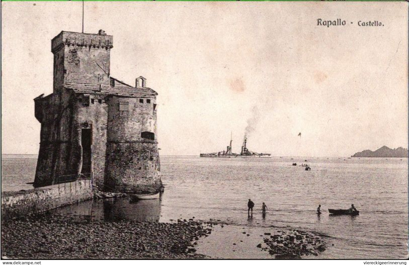 ! 1925 Alte Ansichtskarte Aus Rapallo, Italien Gelaufen Nach Eupen - Other & Unclassified