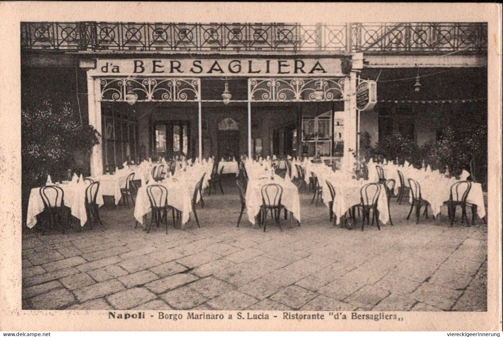 ! 1929 Alte Klapp Ansichtskarte Aus Neapel, Napoli, Italien, Ristorante Bersagliera - Napoli (Naples)
