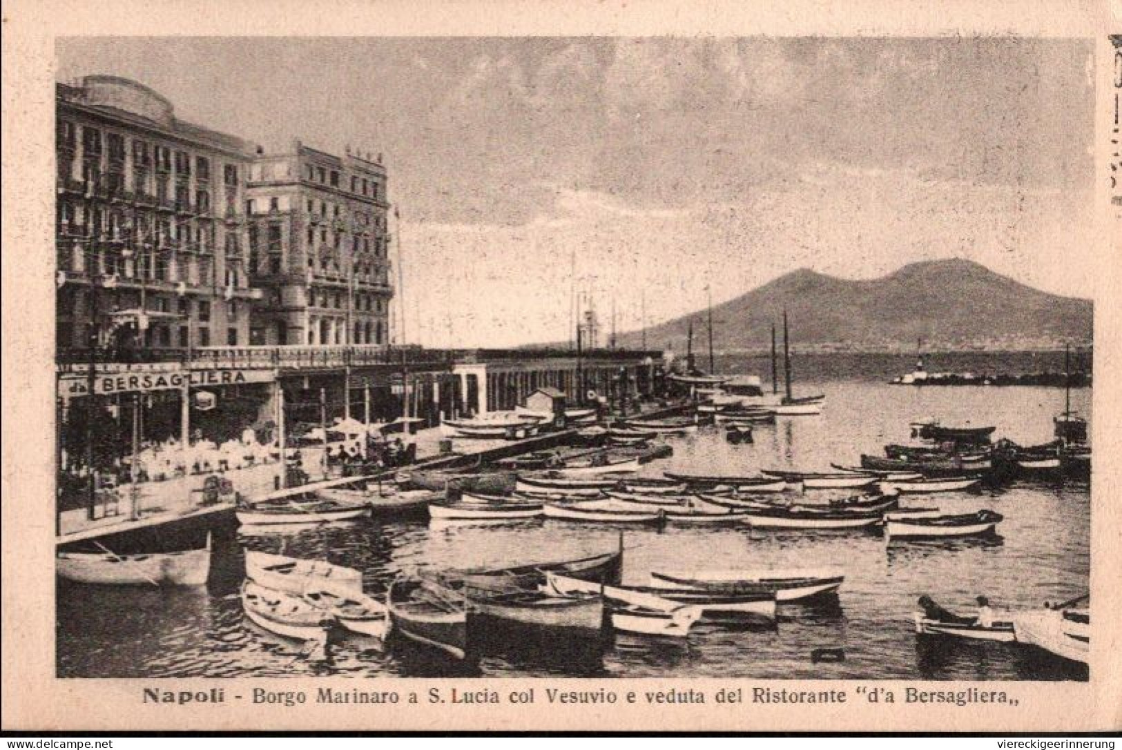 ! 1929 Alte Klapp Ansichtskarte Aus Neapel, Napoli, Italien, Ristorante Bersagliera - Napoli (Neapel)