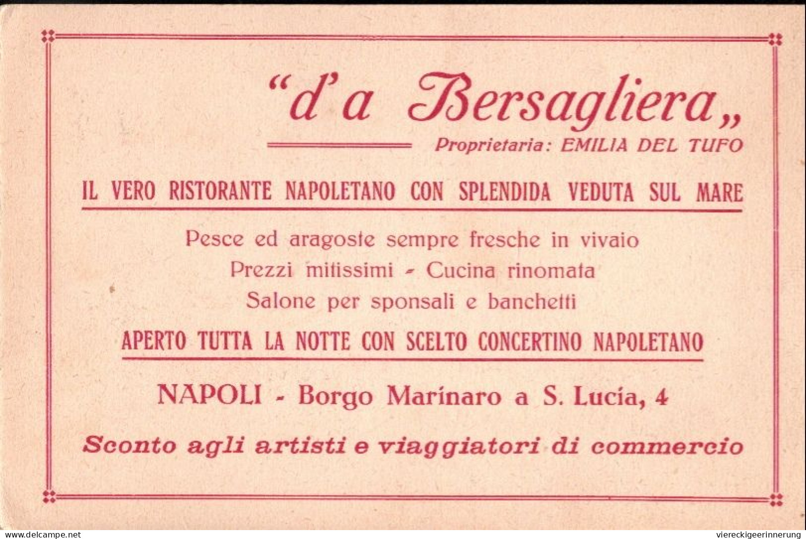 ! 1929 Alte Klapp Ansichtskarte Aus Neapel, Napoli, Italien, Ristorante Bersagliera - Napoli (Naples)