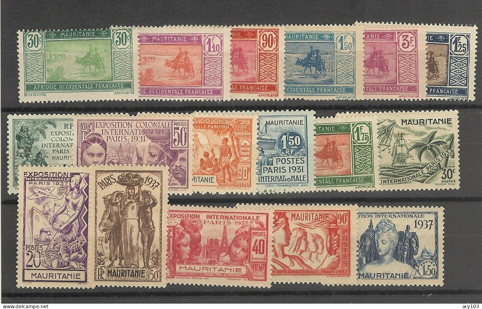 Mauritanie -   (1928 )  Lot  N°divers - Other & Unclassified