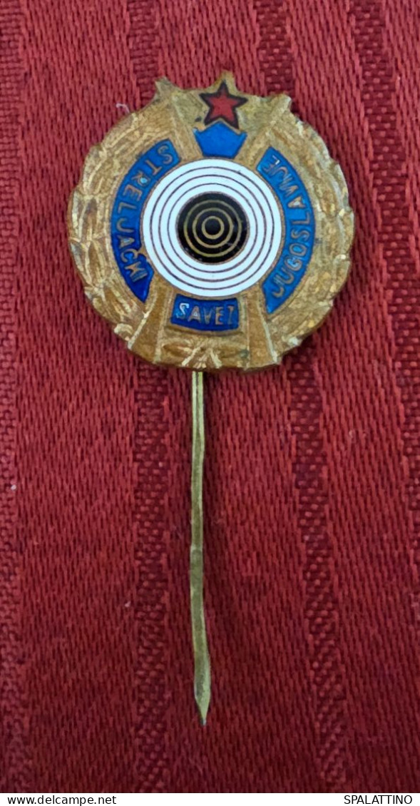 YUGOSLAVIA ARCHERY ASSOCIATION, OLD PIN BADGE - Archery