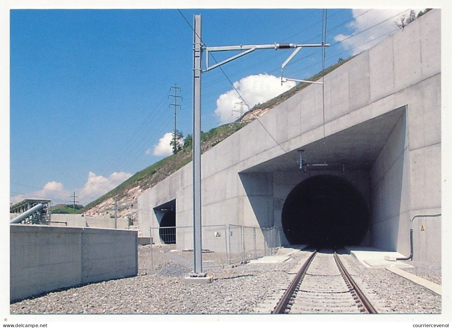 SUISSE - 4 Entiers Postaux (CPs) - Tunnel De Base Du Lötschberg - 2 CP Neuve, 2 Obl. 1er Jour RARON - Stamped Stationery
