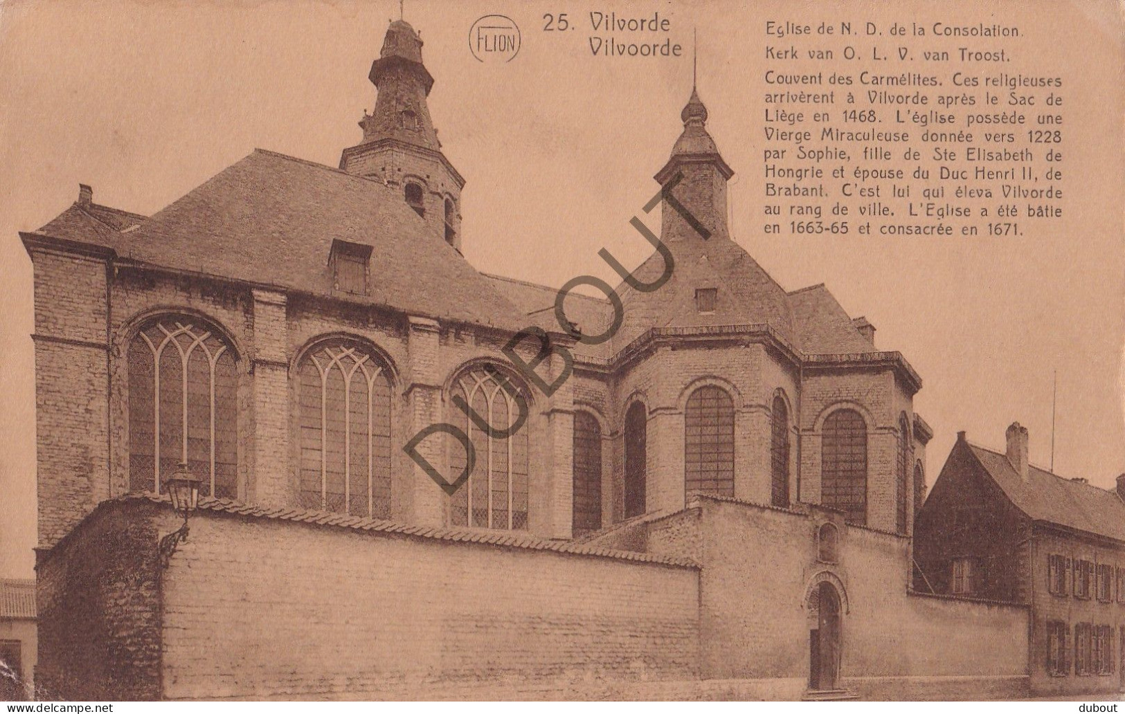 Postkaart/Carte Postale - Vilvoorde - Kerk (C3386) - Vilvoorde