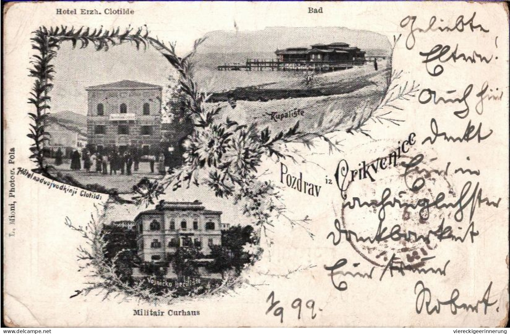 ! 1899 Alte Ansichtskarte Aus Pozdrav Iz Crikvenice, Crikvenica, Kroatien - Croatia