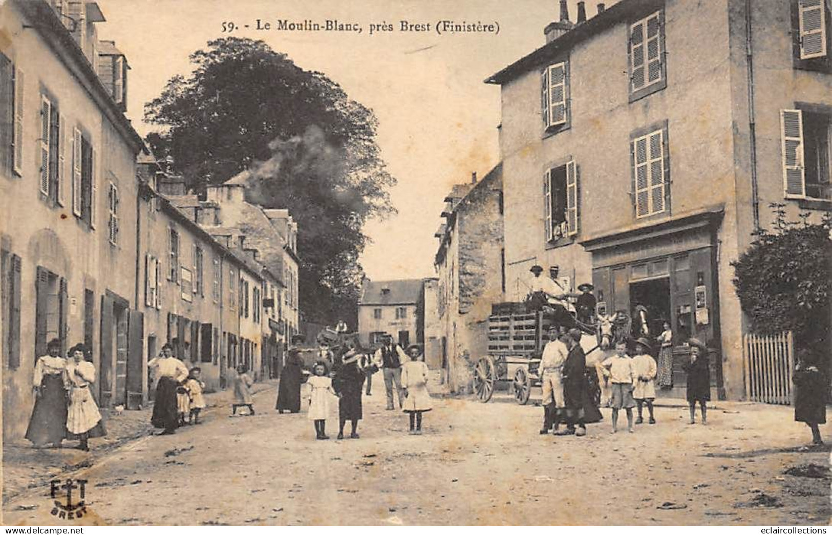 Brest        29          Le Moulin Blanc   .   Commerce . (voir Scan) - Brest