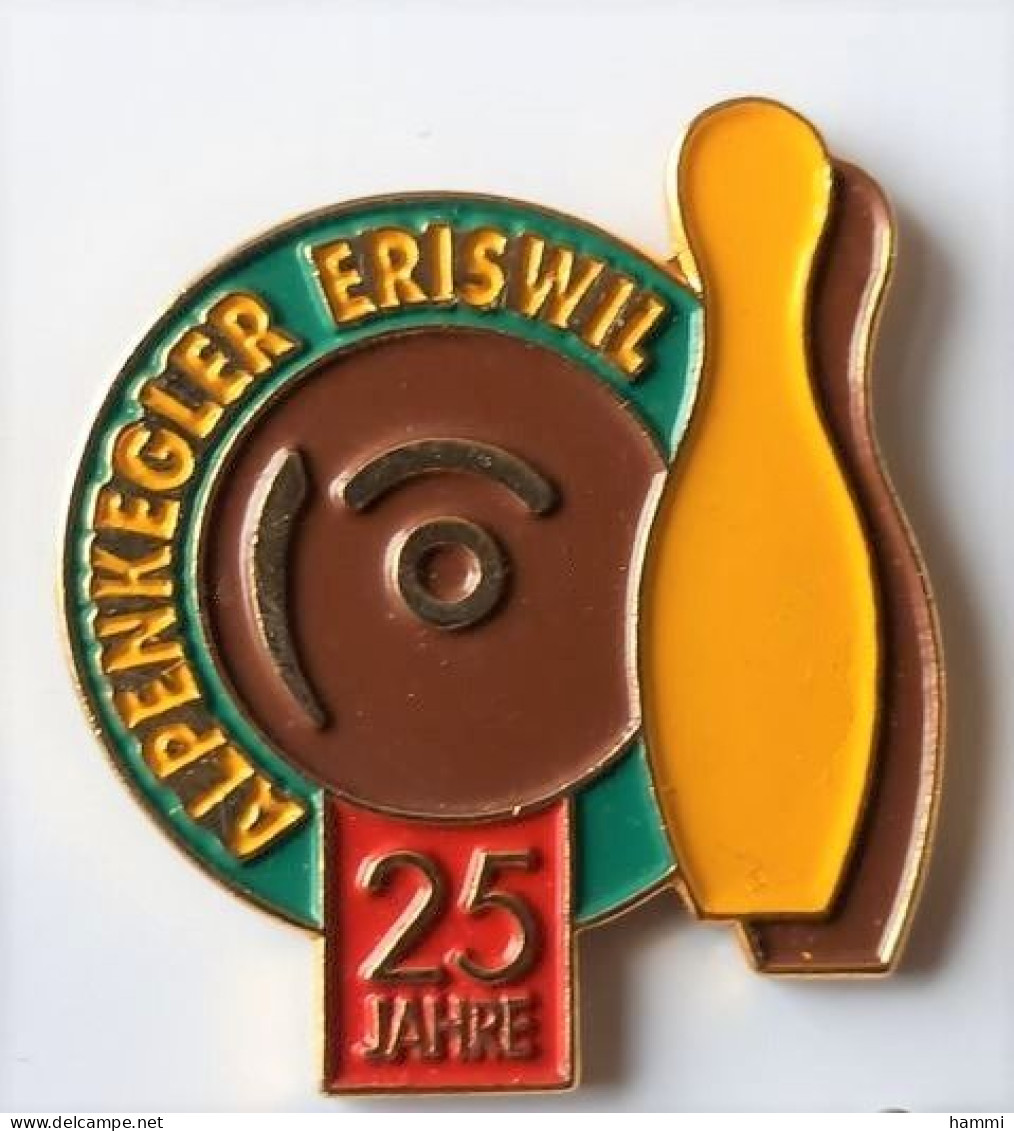 XX622 Pin's Bowling Alpenkegler Eriswill SUISSE Anniversaire 25 Ans Achat Immédiat - Bowling