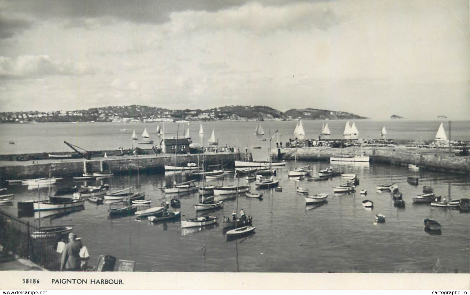 Postcard United Kingdom England Devon > Paignton Harbour 1954 - Paignton