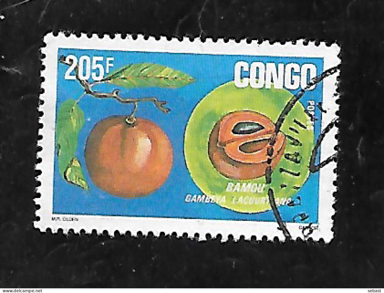 TIMBRE OBLITERE DU CONGO BRAZZA DE  DE 199481 N° MICHEL B 1411 - Oblitérés