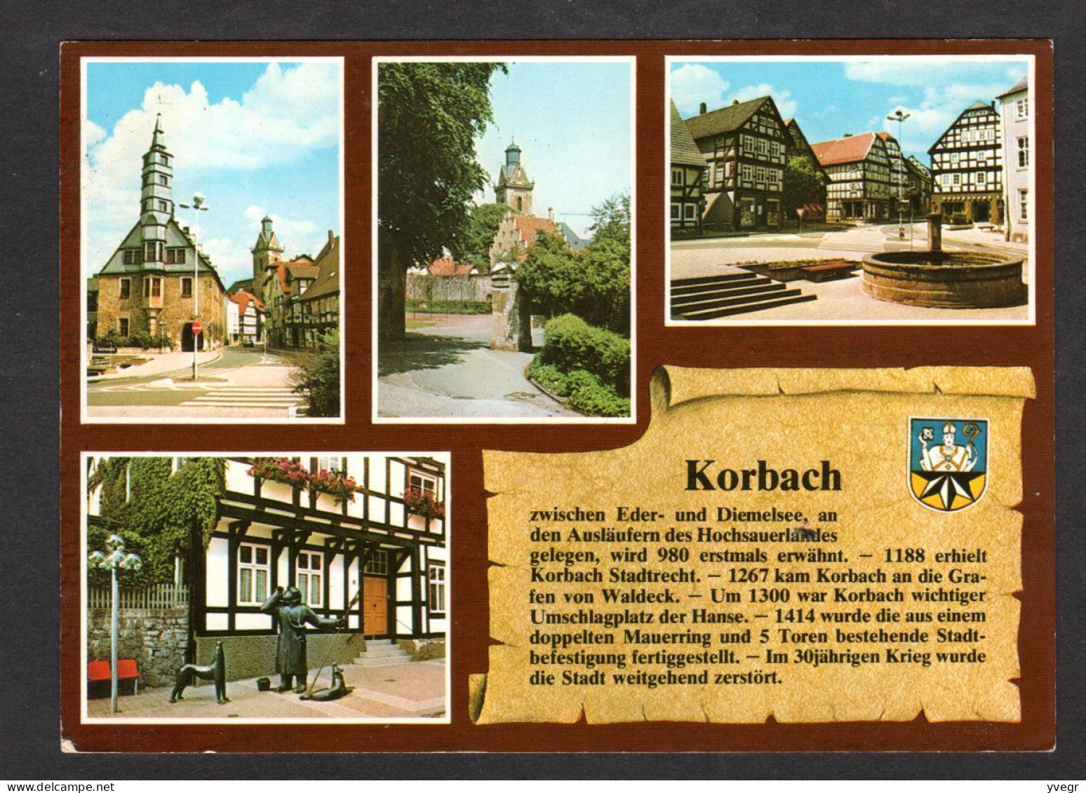 Allemagne - 3540 - KORBACH - Vues Diverses De La Ville, L'Eglise - Korbach