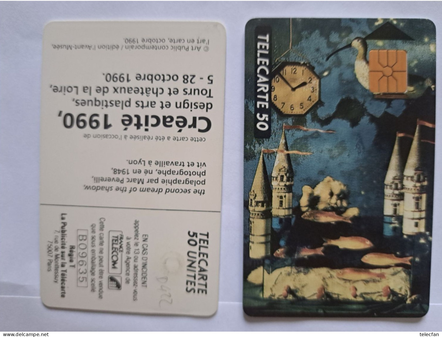 FRANCE PRIVEE D422 CREACITE 1990 AVANT MUSEE 50U UT - Telefoonkaarten Voor Particulieren