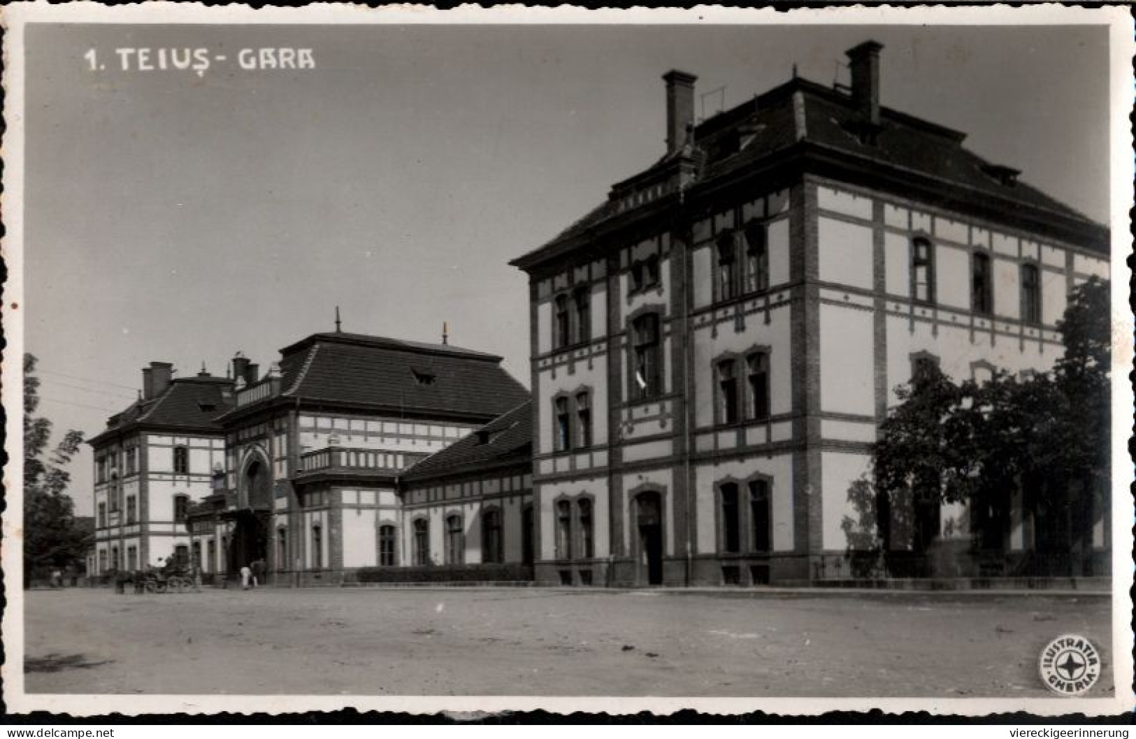 ! 1940 Foto Ansichtskarte Aus Teius, Rumänien, Siebenbürgen, Photo, Gara, Bahnhof, Gare - Roumanie