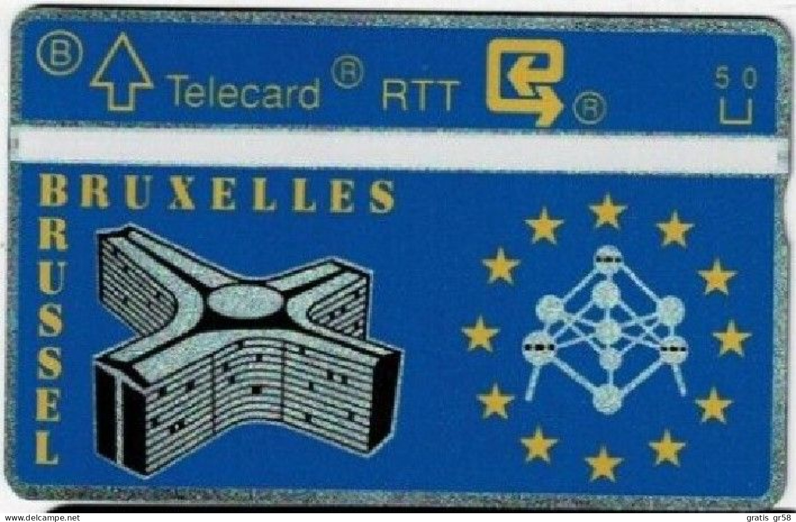 Belgium - P-051, Brussels-Europe, L&G Private Card, 1000ex, 11/90, Mint - Ohne Chip