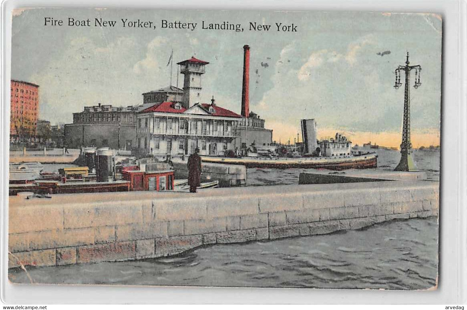 16711 NEW YORK FIRE BOAT NEW YORKER BATTERY LANDING - Transportmiddelen