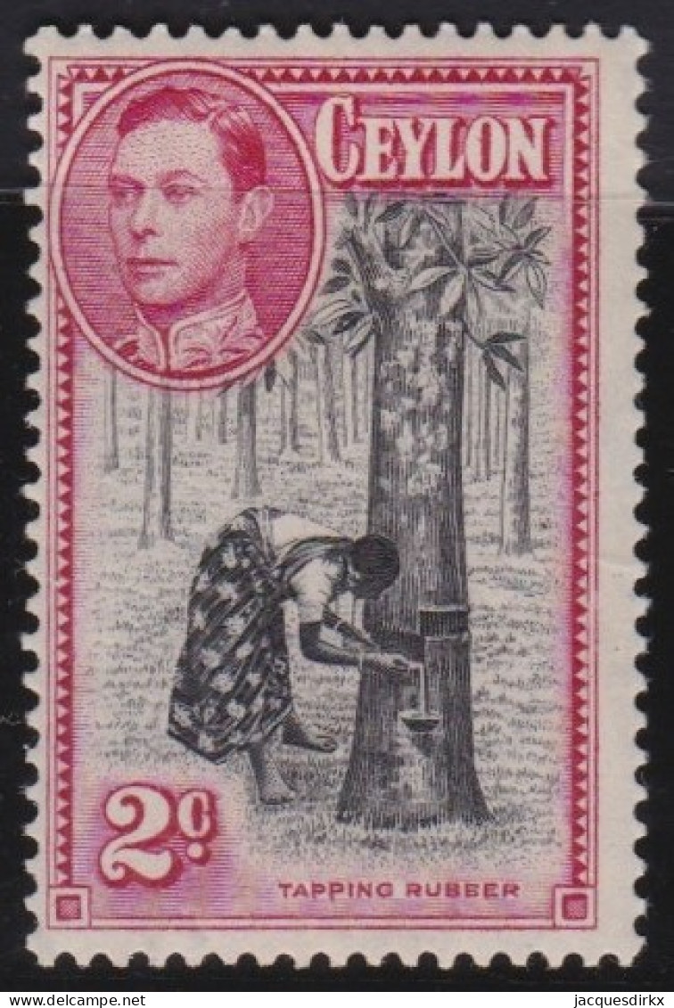 Ceylon          .   SG    .     386  (2 Scans)     .    *    .    Mint-hinged - Ceylon (...-1947)