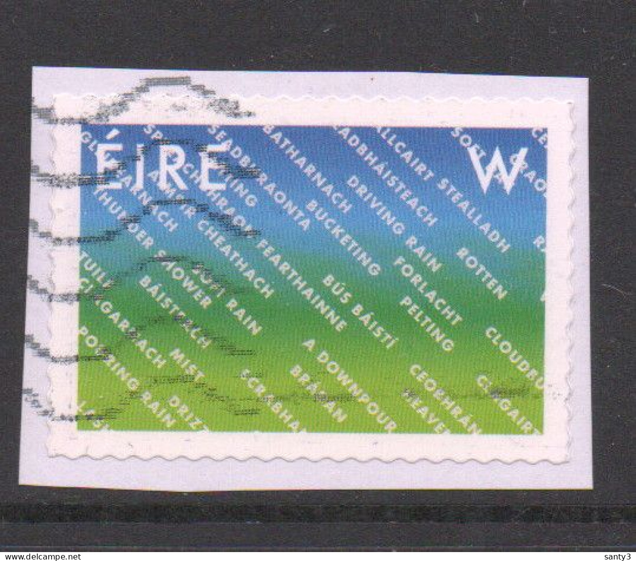 Ierland 2020 Yv 2430 Uit Blok, Zelfklevend Op Papier,, Gestempeld - Used Stamps