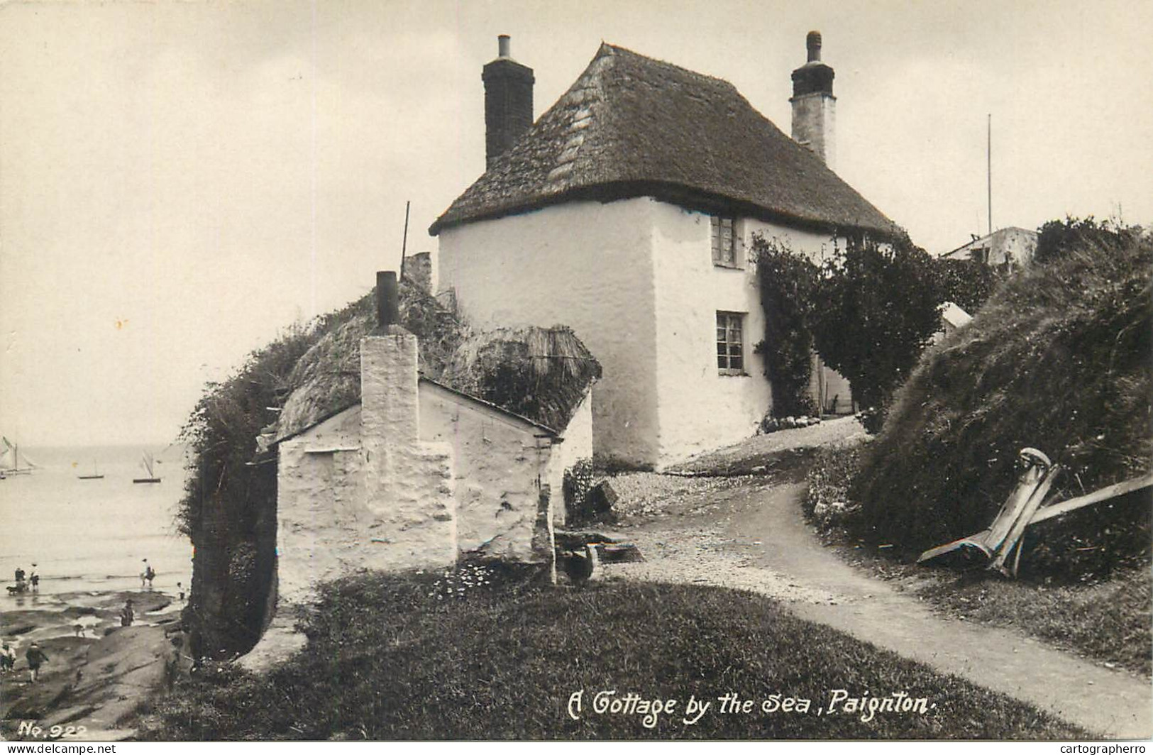 Postcard United Kingdom England Devon > Paignton Cottage By The Sea - Paignton
