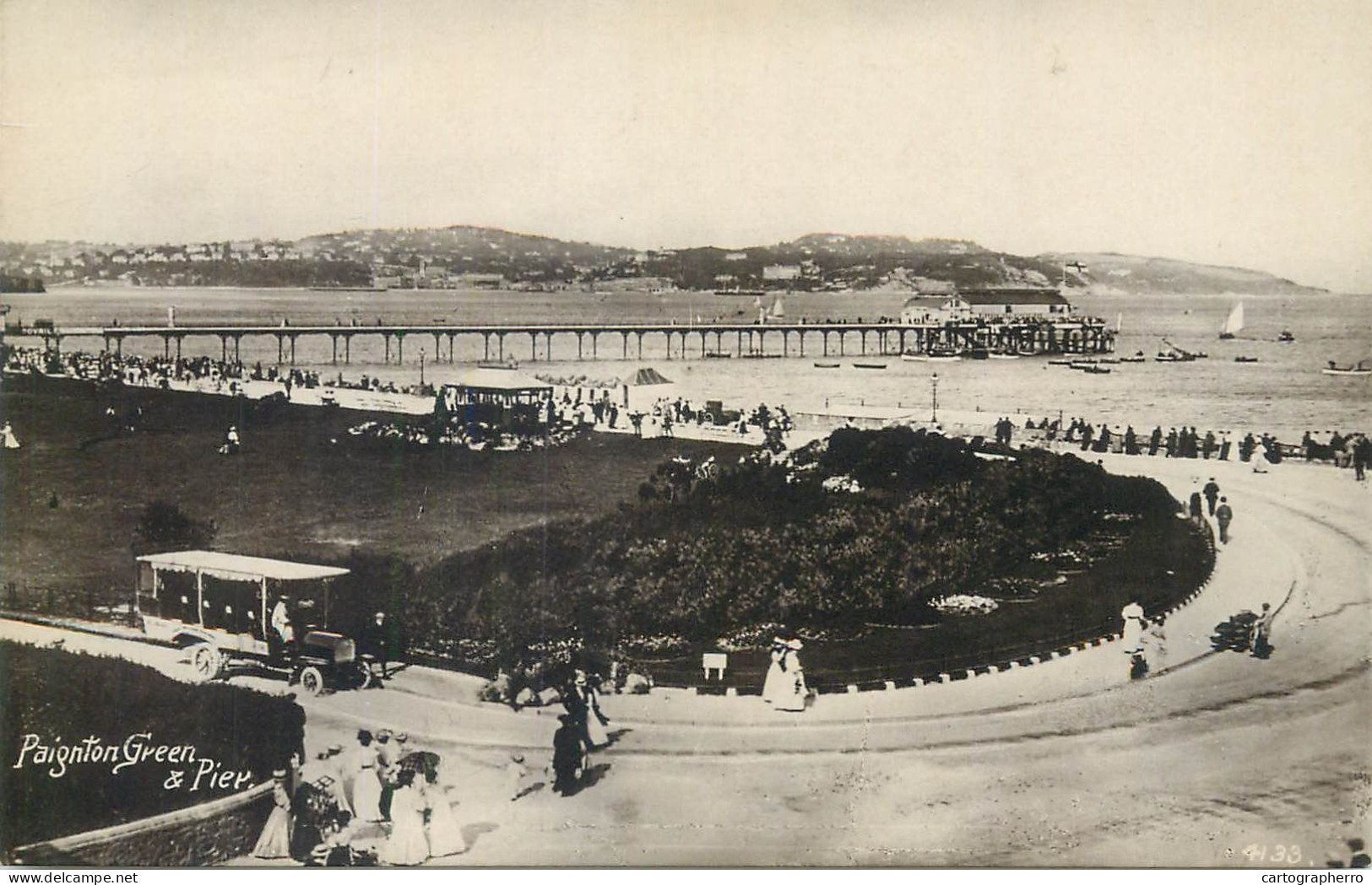 Postcard United Kingdom England Devon > Paignton Green Pier - Paignton