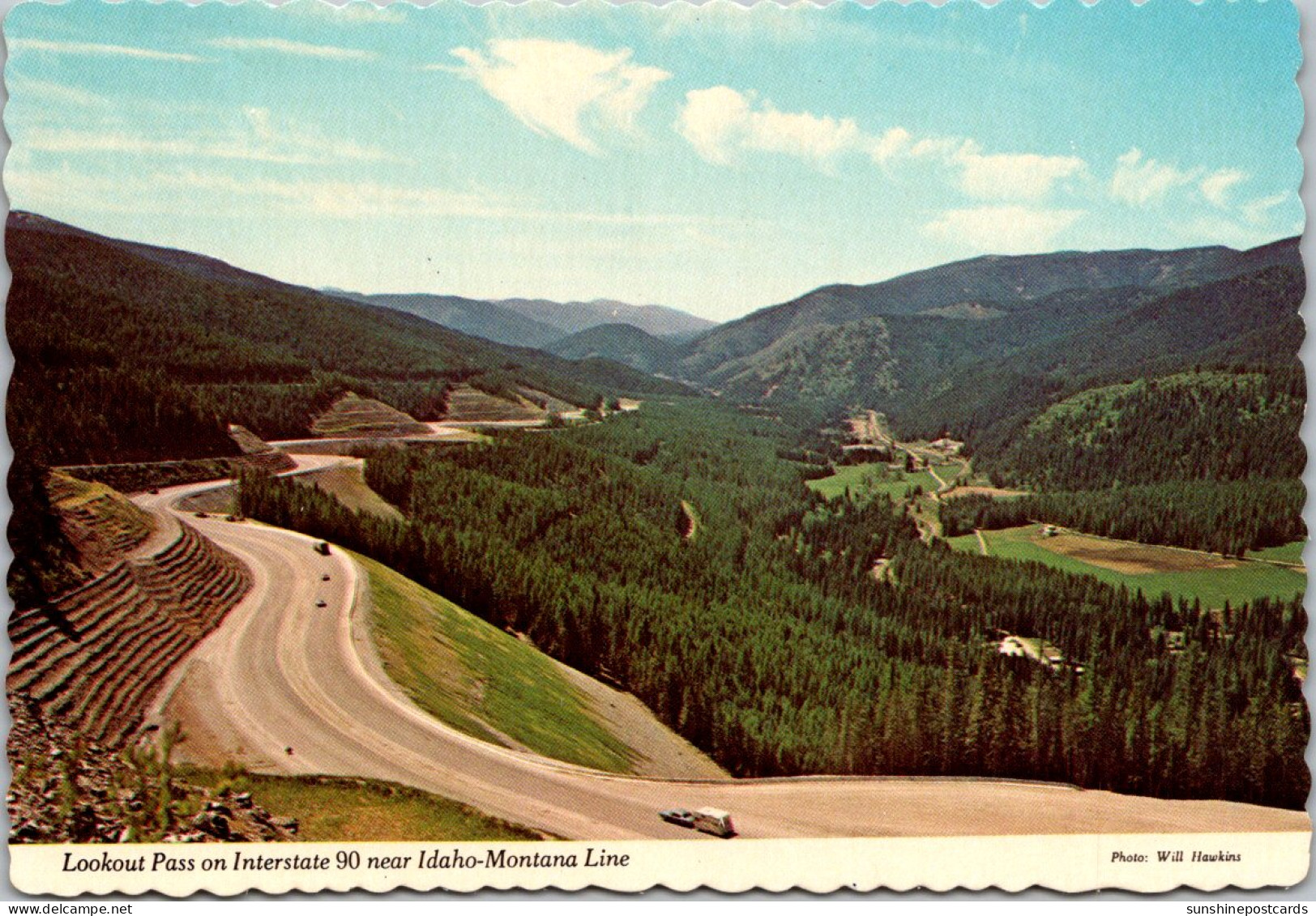 Montana/Idaho State Line Lookout Pass On Interstate 90 - Andere & Zonder Classificatie