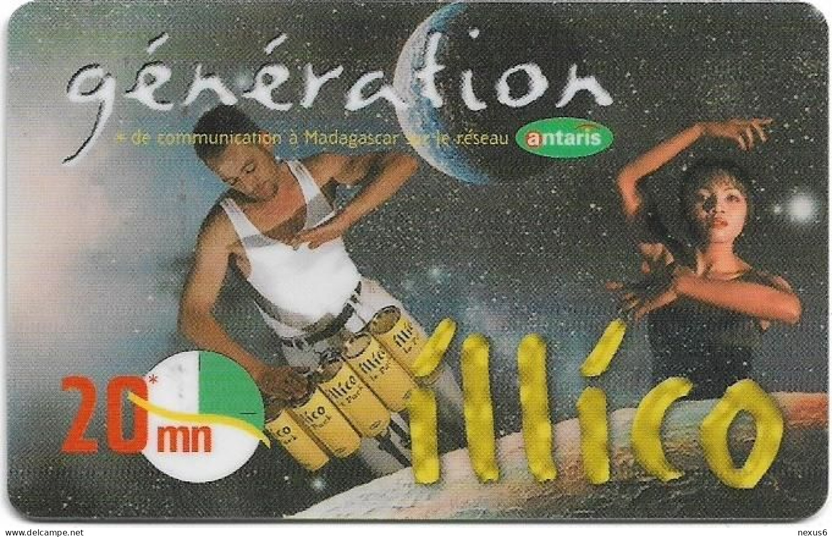 Madagascar - Illico - Generation, Music & Dancing, Exp.12.2005, GSM Refill 20Min, Used - Madagascar