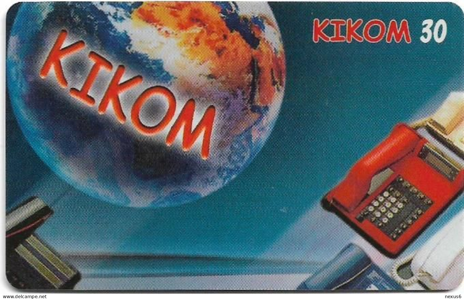 Madagascar - Telecom Malagasy - Kikom - Telephone & Planet, Exp.10.2001, Remote Mem. 30U, Used - Madagaskar