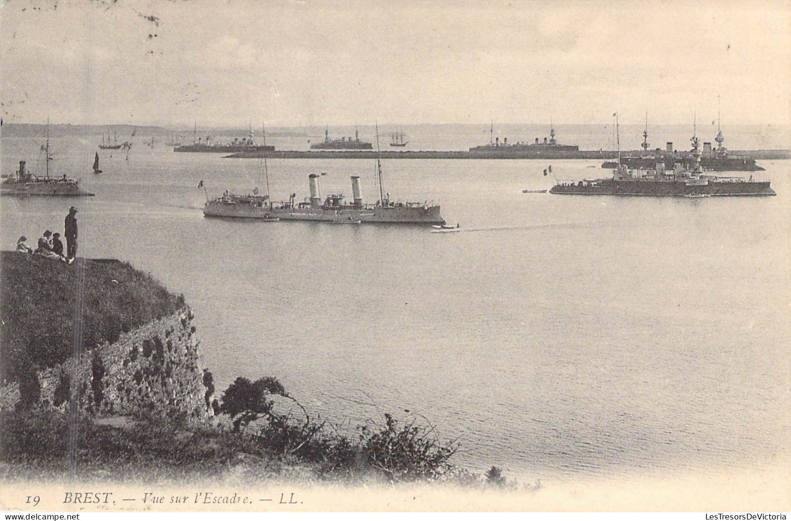 FRANCE - 29 - BREST - Vue Sur L'Escadre - LL - Carte Postale Ancienne - Brest