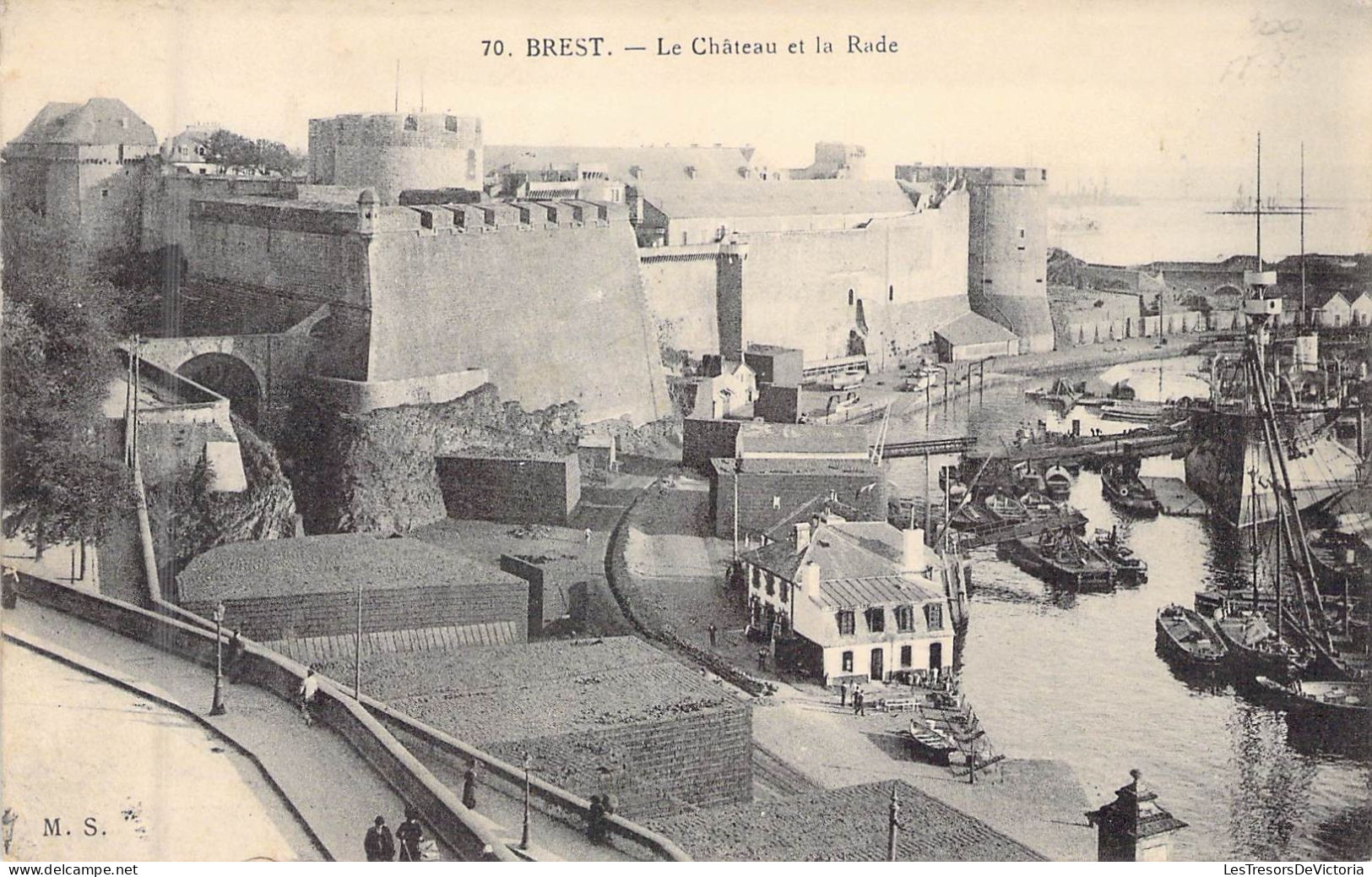 FRANCE - 29 - BREST - Le Château Et La Rade - Carte Postale Ancienne - Brest