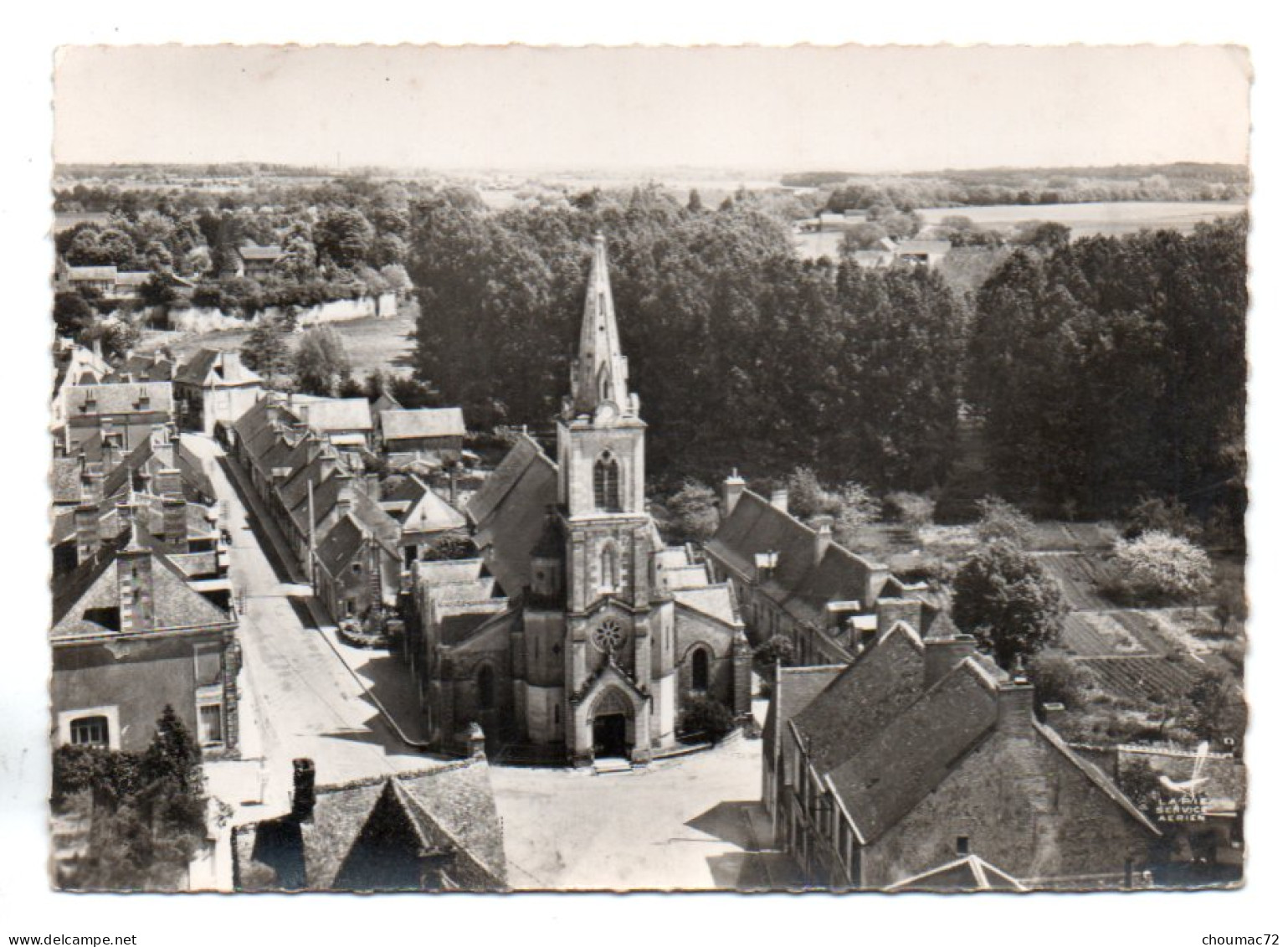 GF (37) 3744, Semblançay, Lapie 1, Vue Aérienne, L'Eglise Et Vue D'ensemble - Semblançay