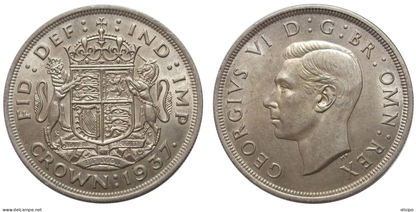 1 Crown 1937 (Great Britain) Silver - L. 1 Crown