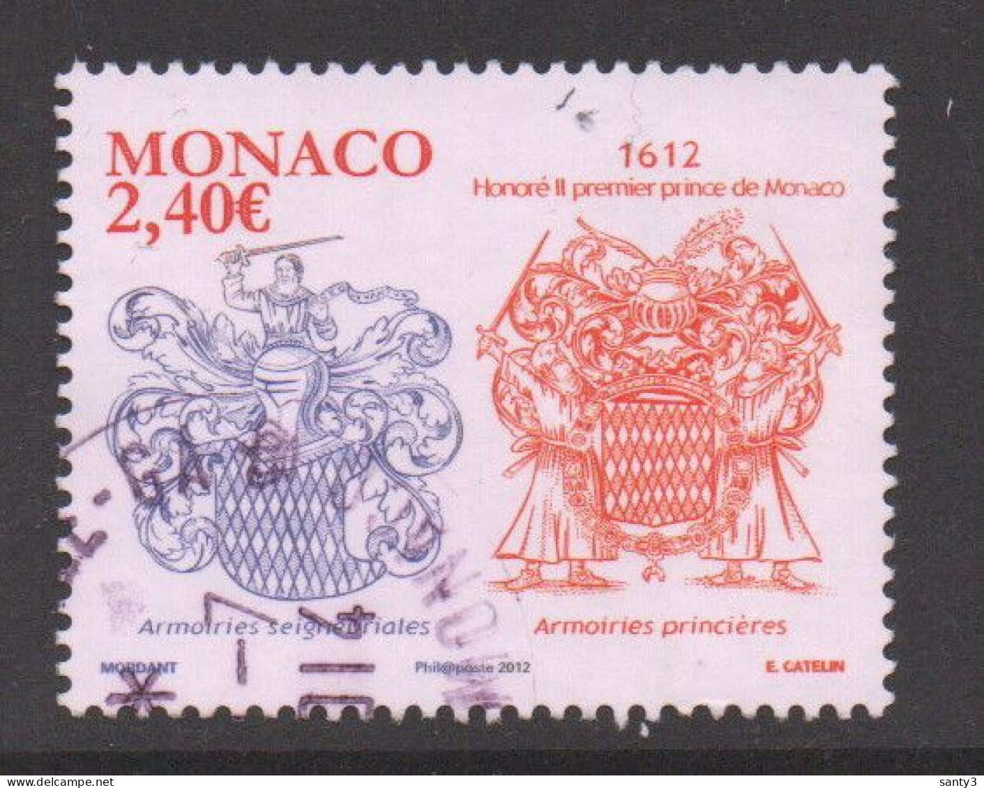 Monaco 2012 Yv 2843 Hoge Waarde,  Gestempeld - Gebruikt