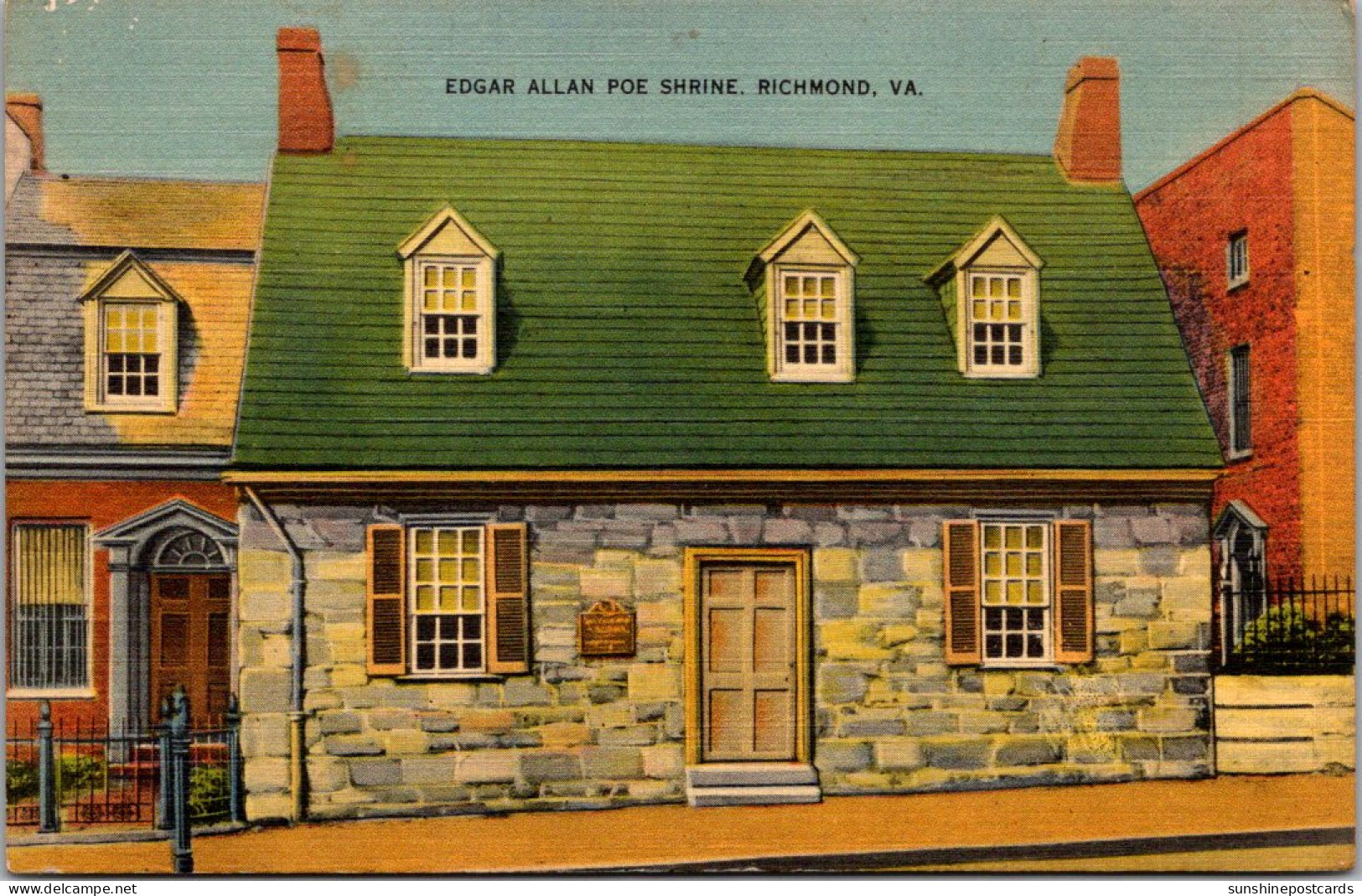 Virginia Richmond The Edgar Allen Poe Shrine 1942 - Richmond