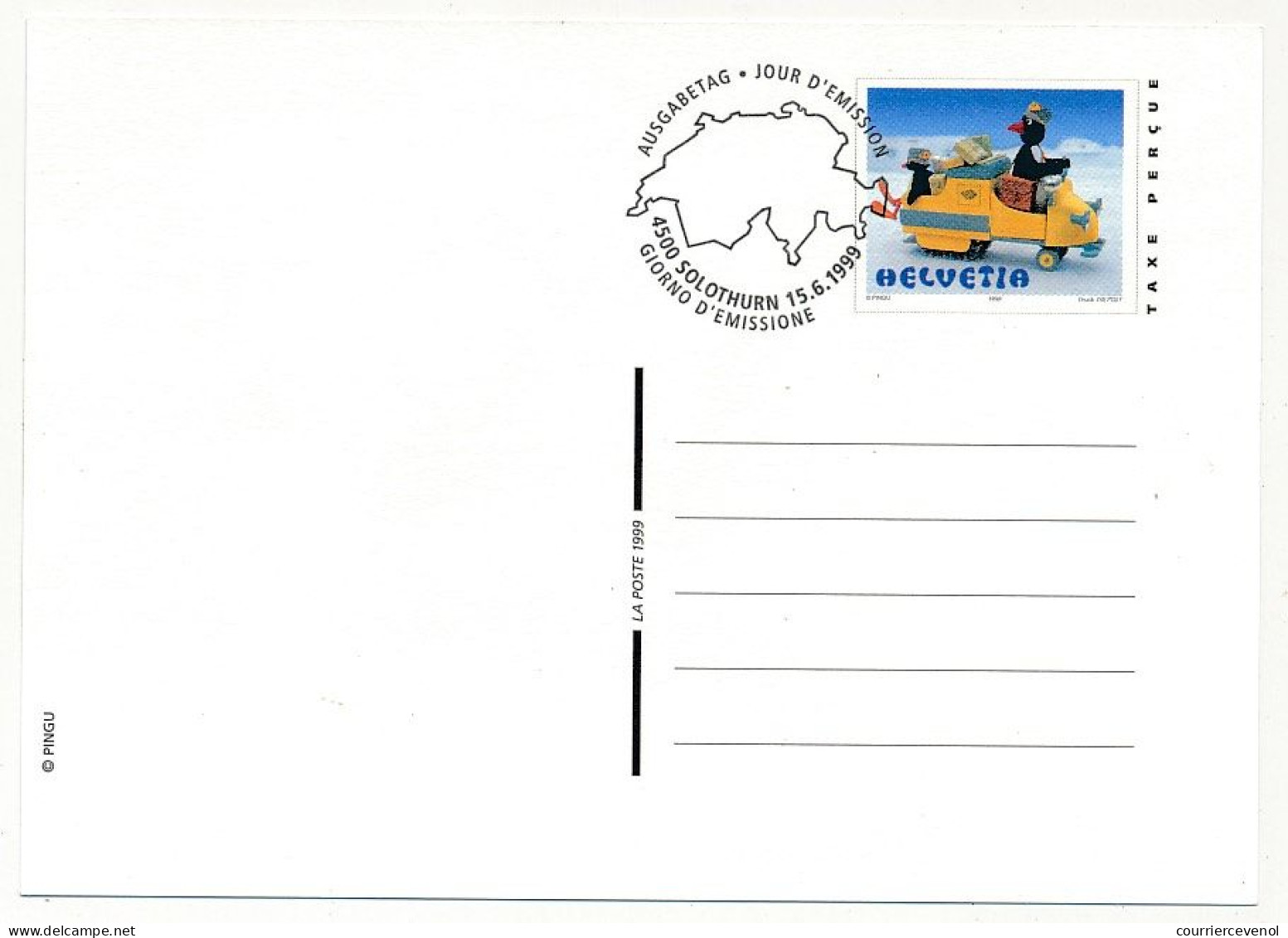 SUISSE - 2 Entiers Postaux (CPs) - (Jouet / Voiture Postale Dans Les Glaces) - 1 CP Neuve, 1 Obl.1er Jour Solothurn - Stamped Stationery