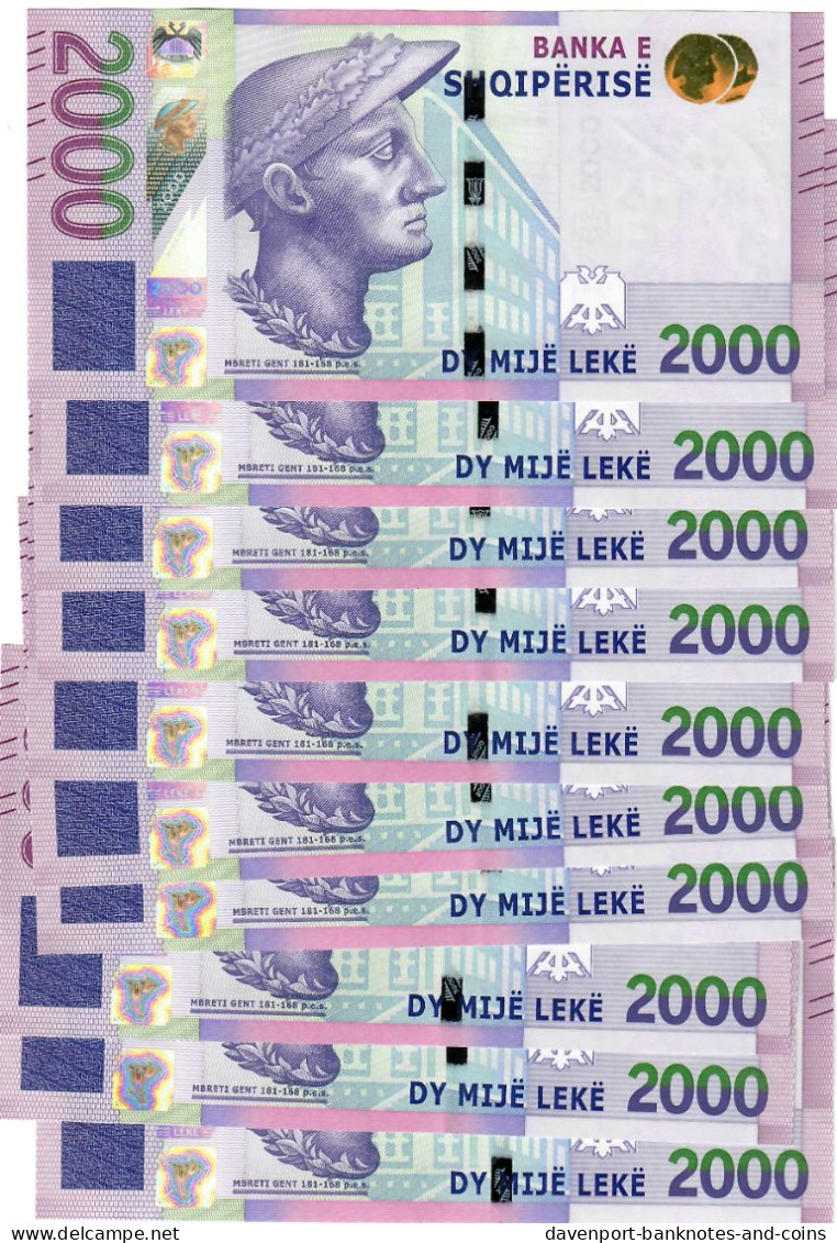 Albania 10x 2000 Lek 2020 (2022) UNC - Albanie