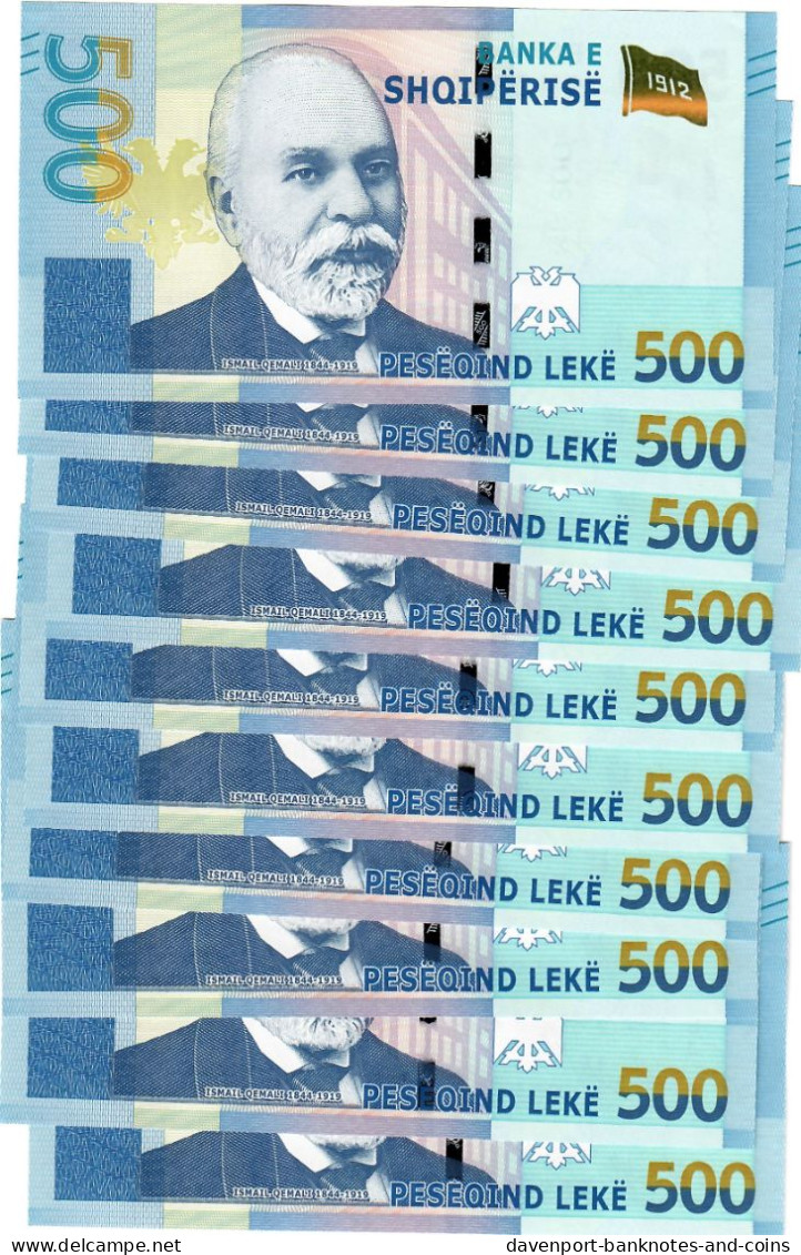 Albania 10x 500 Lek 2020 (2022) UNC - Albanie