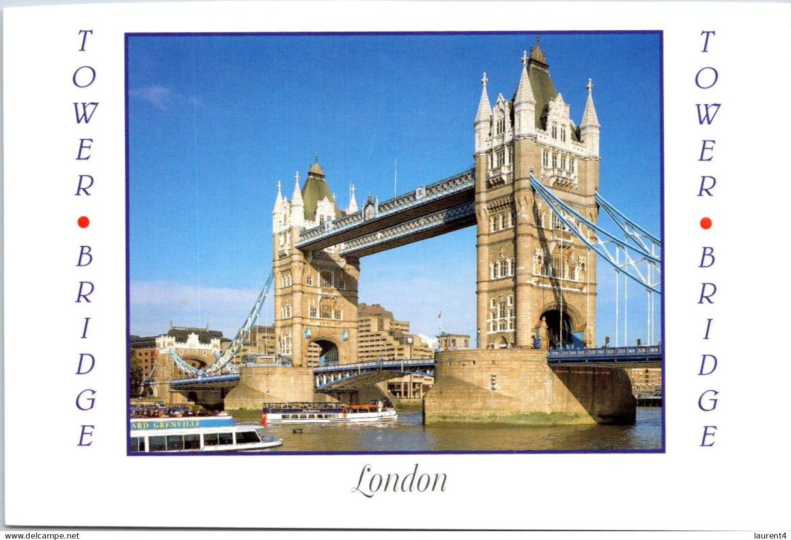 (4 P 34) UK - Tower Bridge & Cruise Ships - River Thames