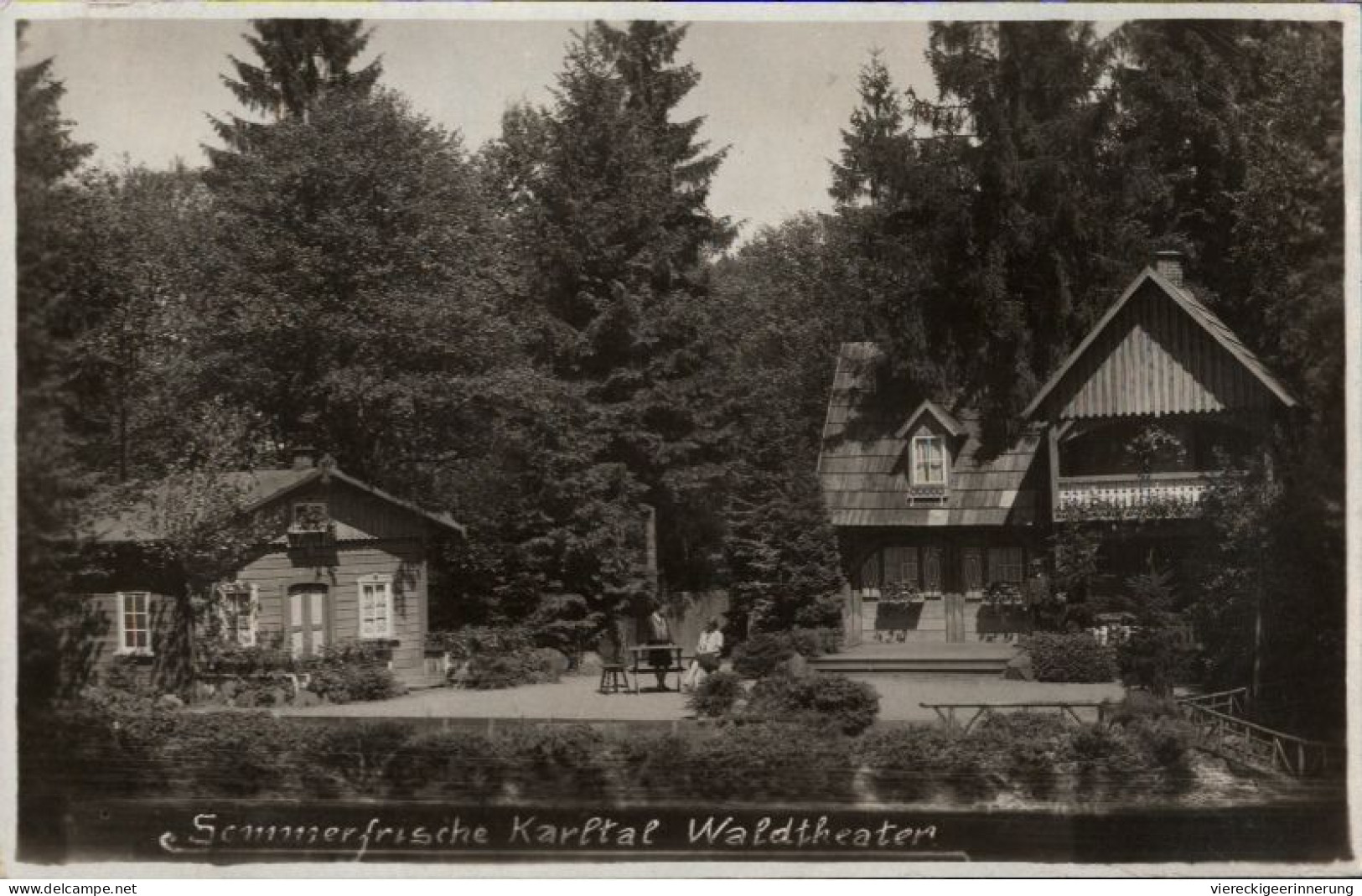! 1933 Ansichtskarte Aus Karltal Waldtheater - Tchéquie