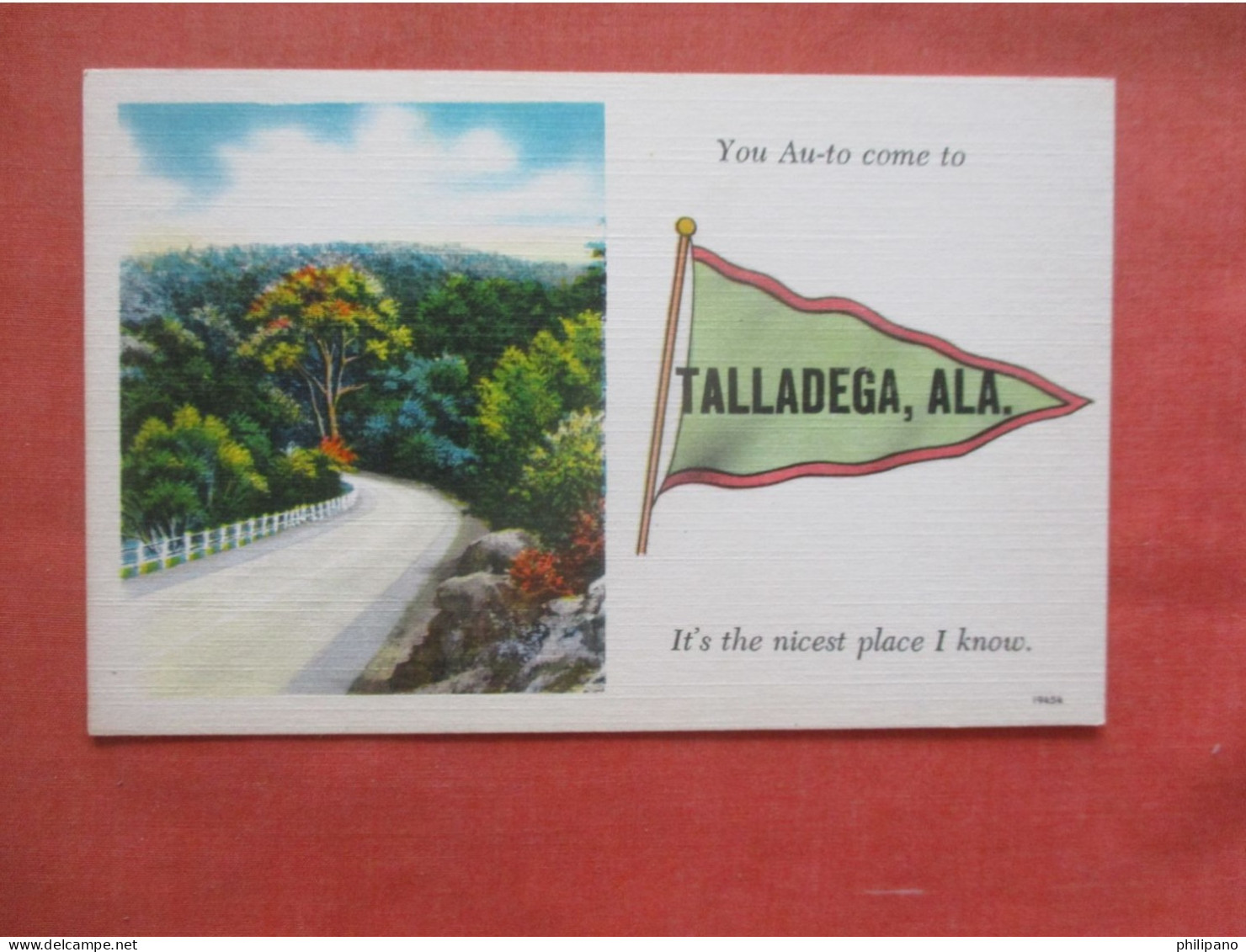 You Au-To Come To  Talladega Alabama       ref 6006 - Other & Unclassified