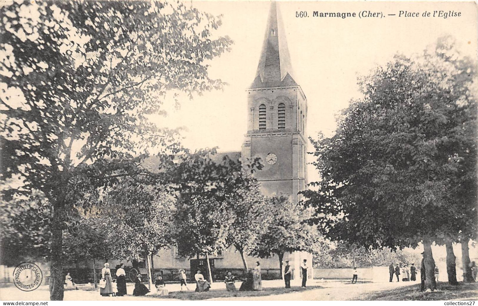 18-MARMAGNE- PLACE DE L'EGLISE - Autres & Non Classés