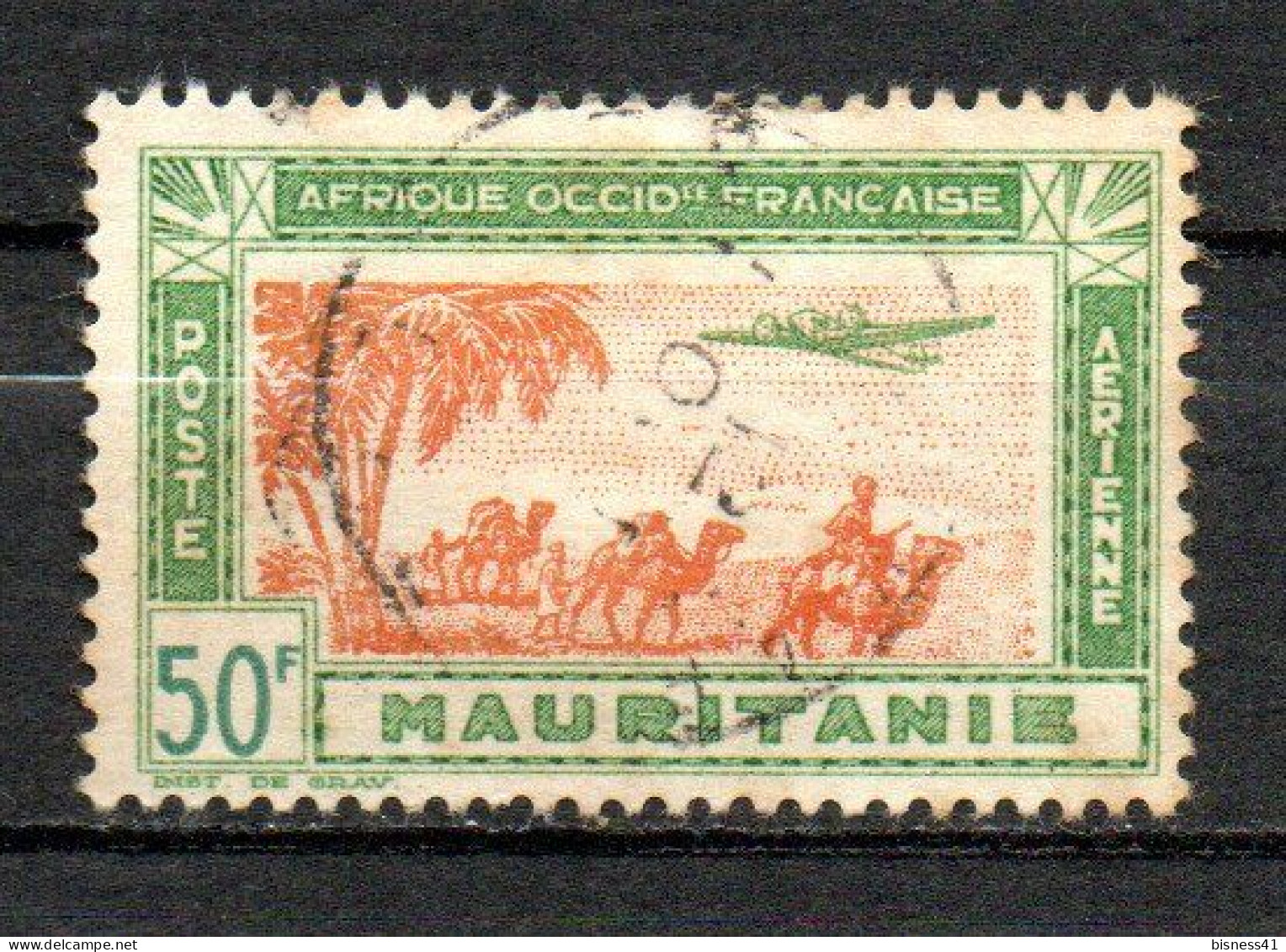 Col33  Colonie Mauritanie PA N° 17 Oblitéré  Cote : 8,00€ - Used Stamps