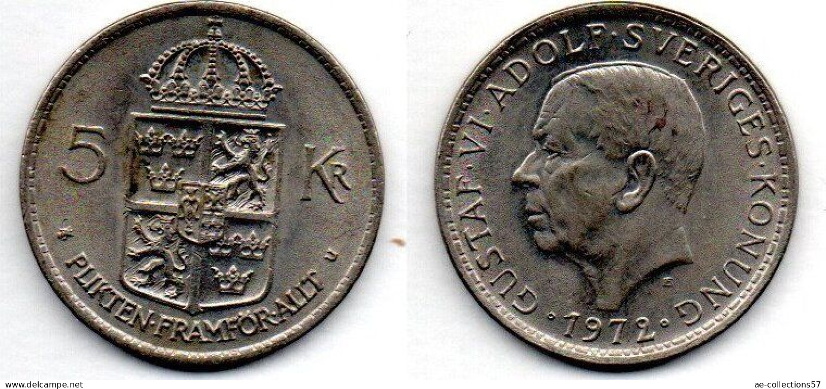 MA 22000 / Suède - Sweden -Schweden 5 Kronor 1972 TTB+ - Sweden
